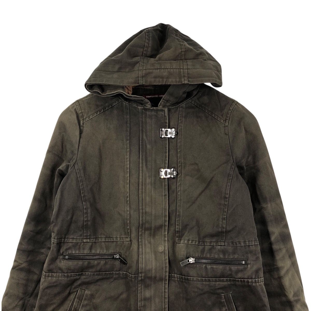 Designer Vintage Faded Wax DESIGNER Comptoir Des Cottonniers Jacket Size US M / EU 48-50 / 2 - 2 Thumbnail