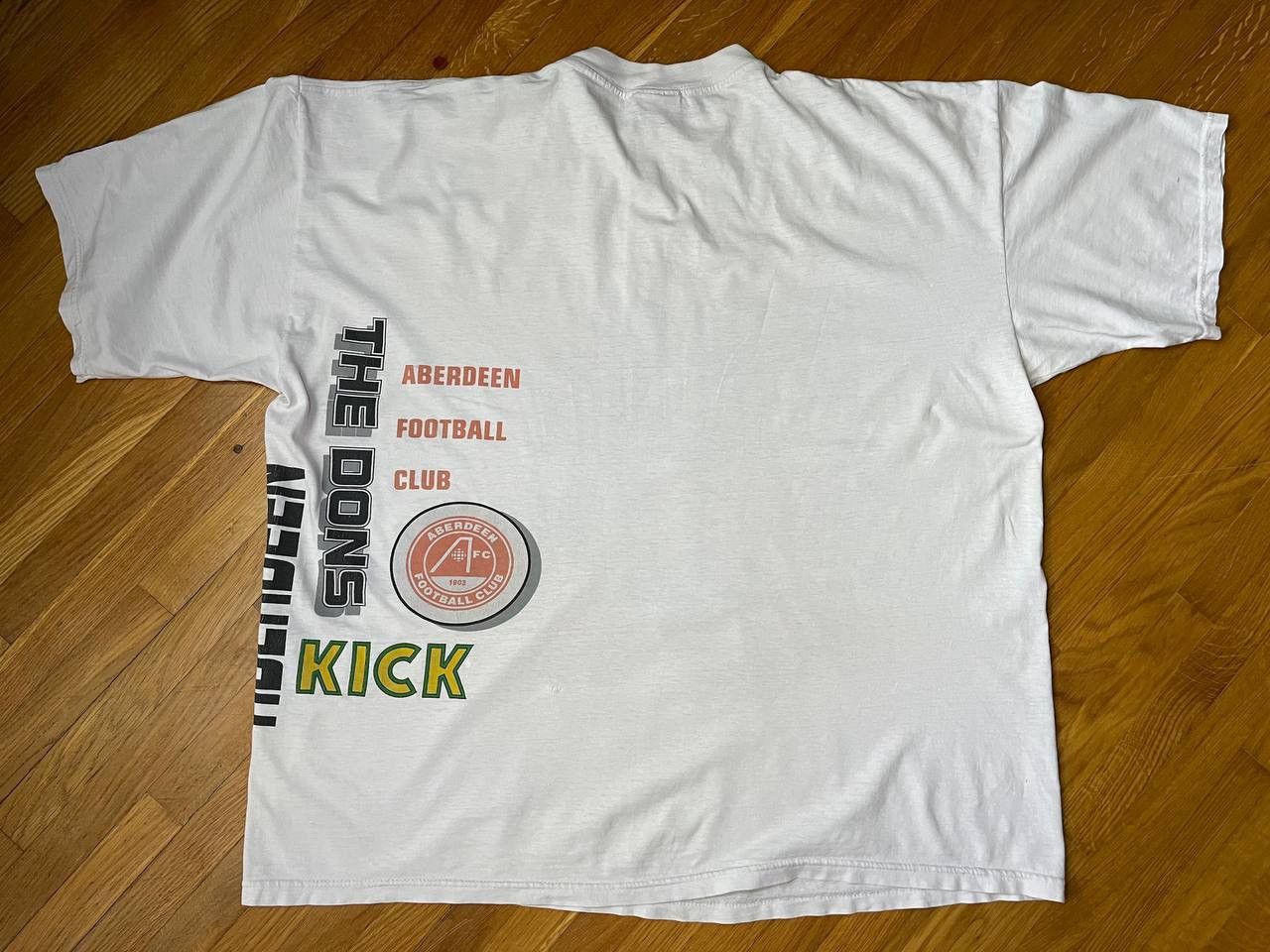 Vintage Aberdeen FC Scotland rare vintage soccer jersey tee Size US XL / EU 56 / 4 - 2 Thumbnail