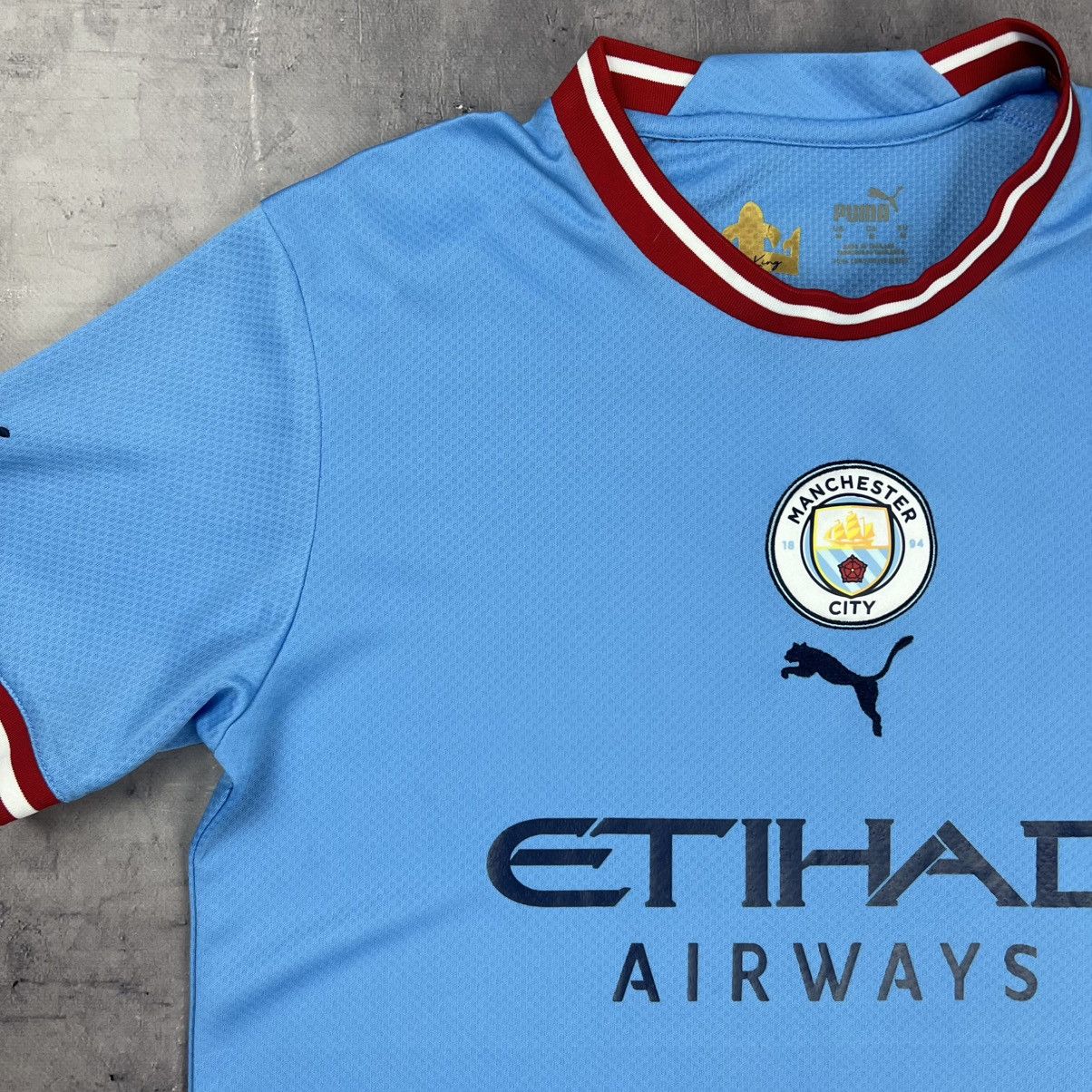 Puma Rare! Foden 47 Puma Manchester City Soccer Jersey Shirt 00s Size US M / EU 48-50 / 2 - 3 Thumbnail