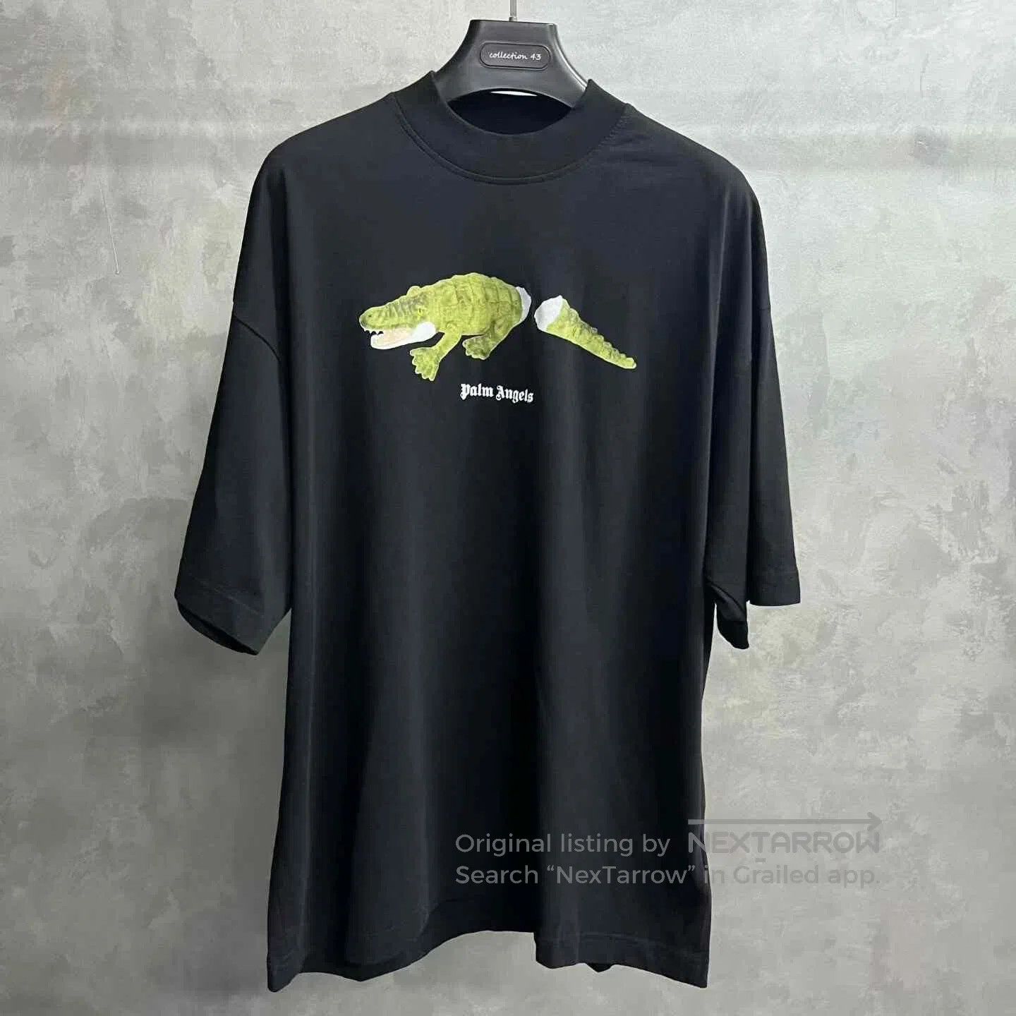 Palm Angels Palm Angels Black Crocodile Print T. Size US XL / EU 56 / 4 - 1 Thumbnail