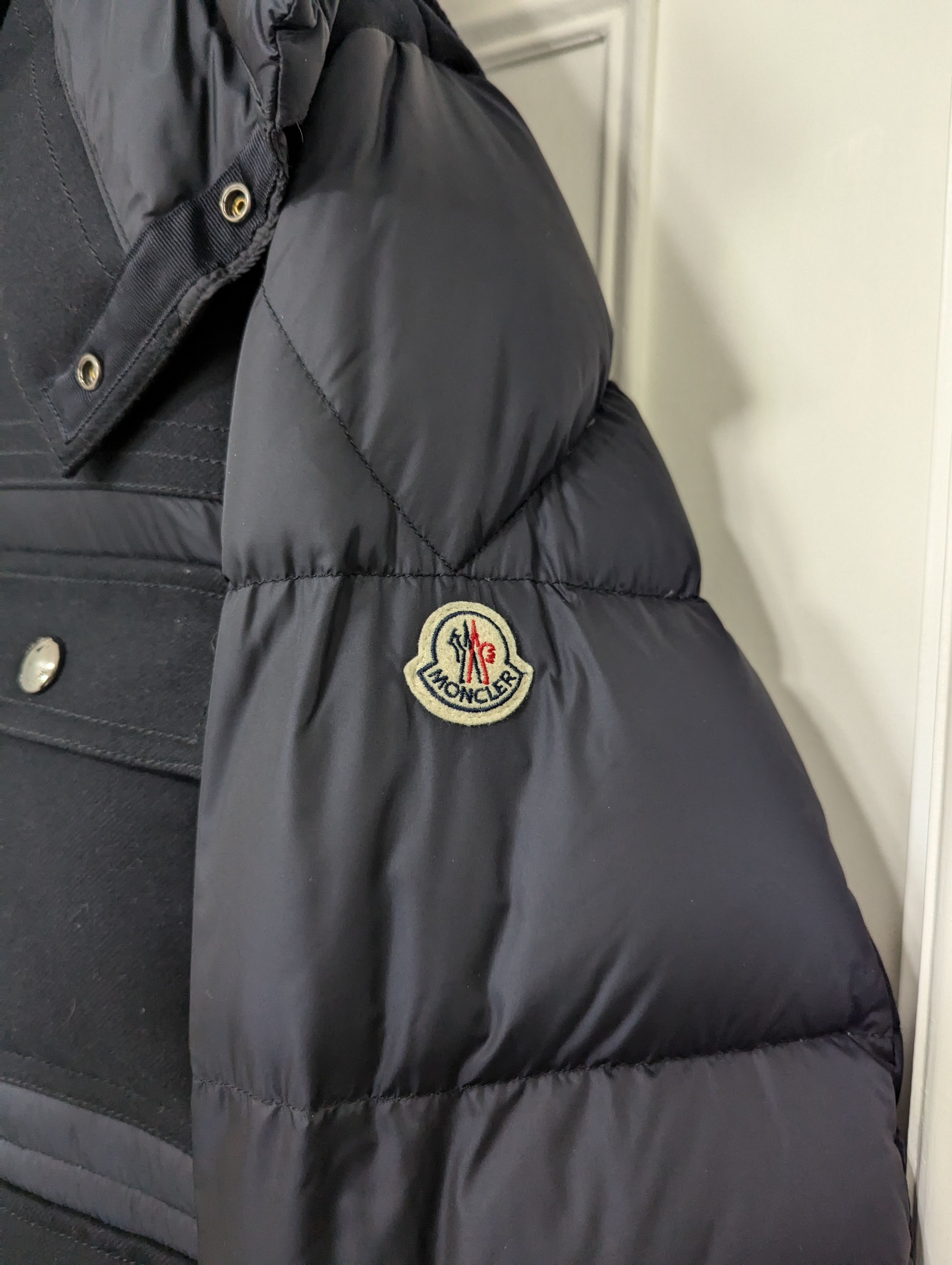Moncler Moncler Rillieux Puffer Down Jacket Navy RARE Size US XXL / EU 58 / 5 - 5 Thumbnail