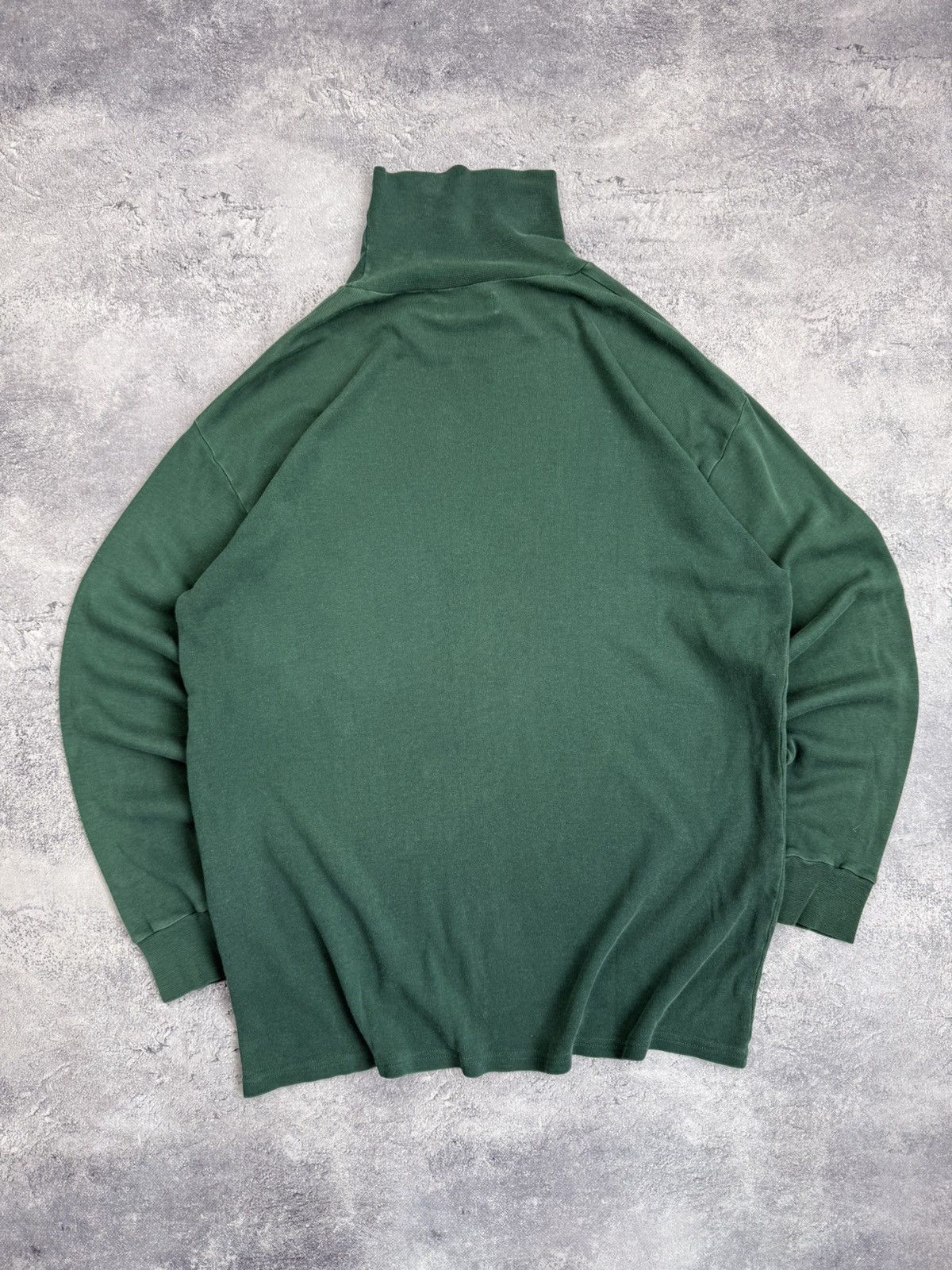 Sunspel Sunspel Forest Green Turtleneck Long Sleeve Sweatshirt Size US L / EU 52-54 / 3 - 13 Thumbnail