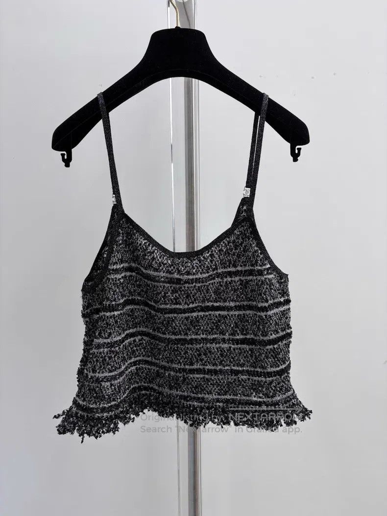Chanel Chanel Black striped diamond buckle suspender vest Size XS / US 0-2 / IT 36-38 - 2 Thumbnail
