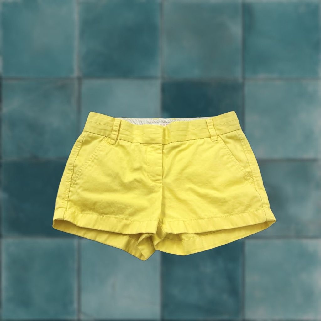 J.Crew J.Crew Chino Shorts Women’s 0 Yellow Preppy Golf Casual Size 25" / US 0 / IT 36 - 1 Thumbnail