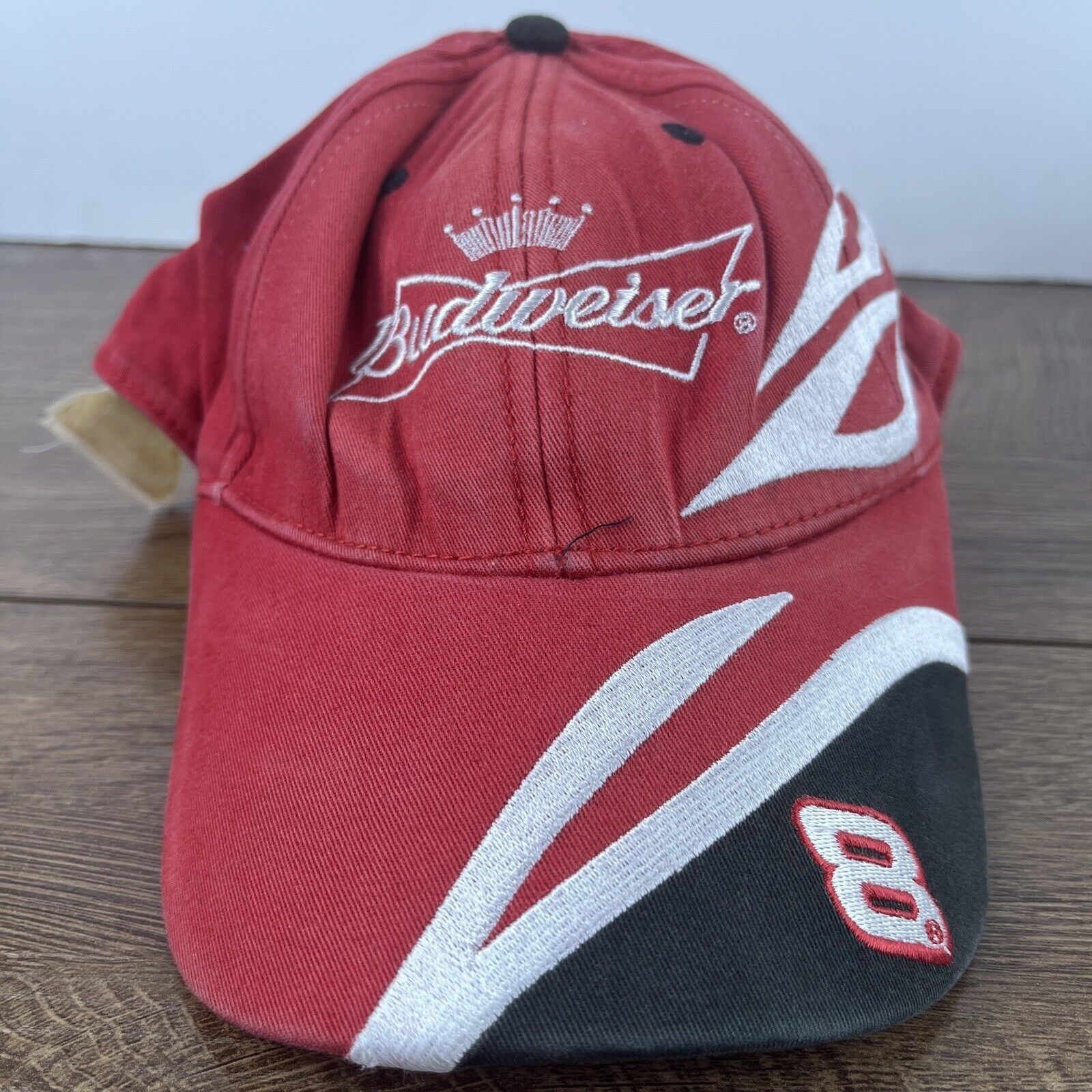 Budweiser Dale Jr 8 Hat Dale Earnhardt Budweiser 8 Red Hat Adjustable Size ONE SIZE - 1 Thumbnail