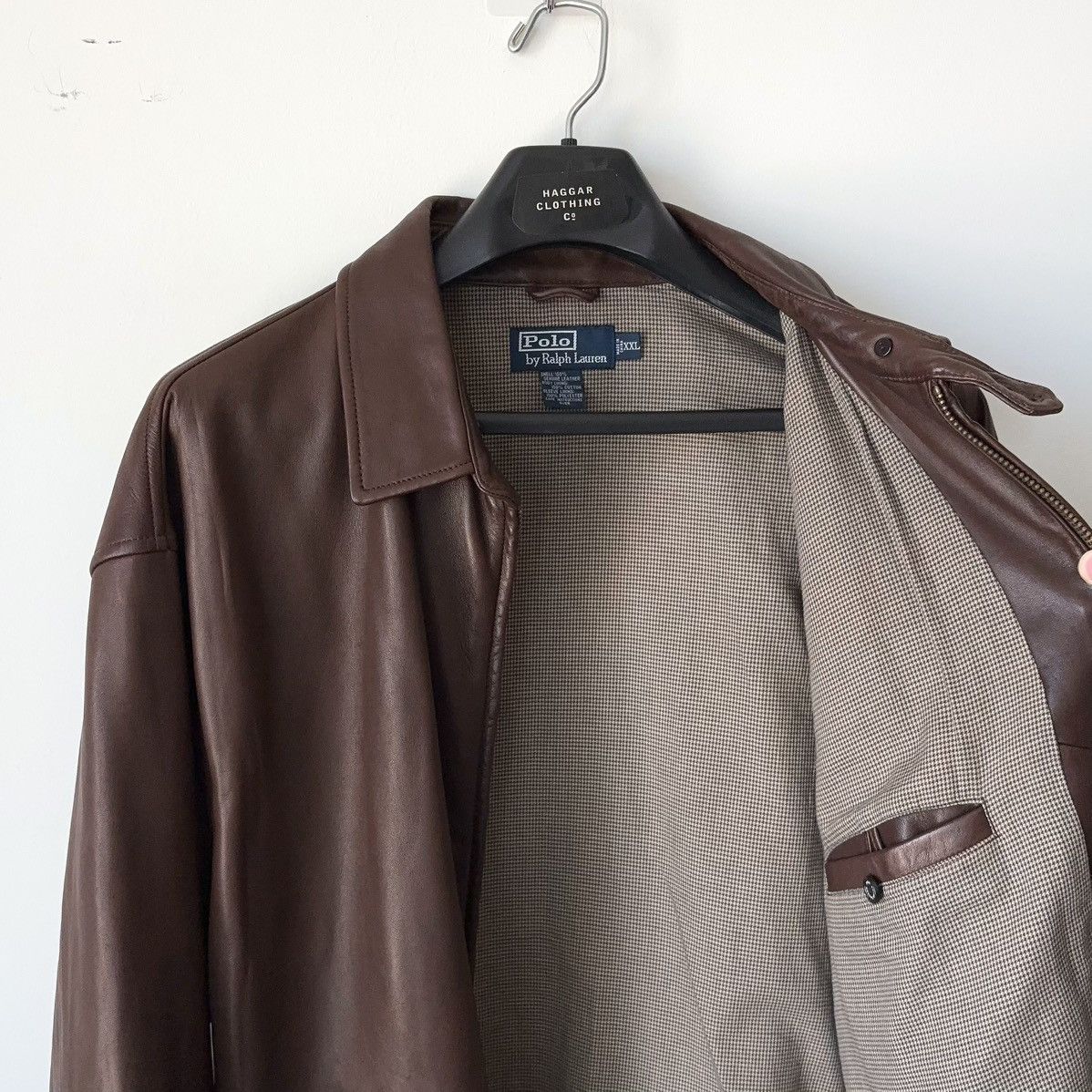 Polo Ralph Lauren Vintage 100% Leather Jacket Brown Buttery Soft Lamb Size US XXL / EU 58 / 5 - 6 Thumbnail