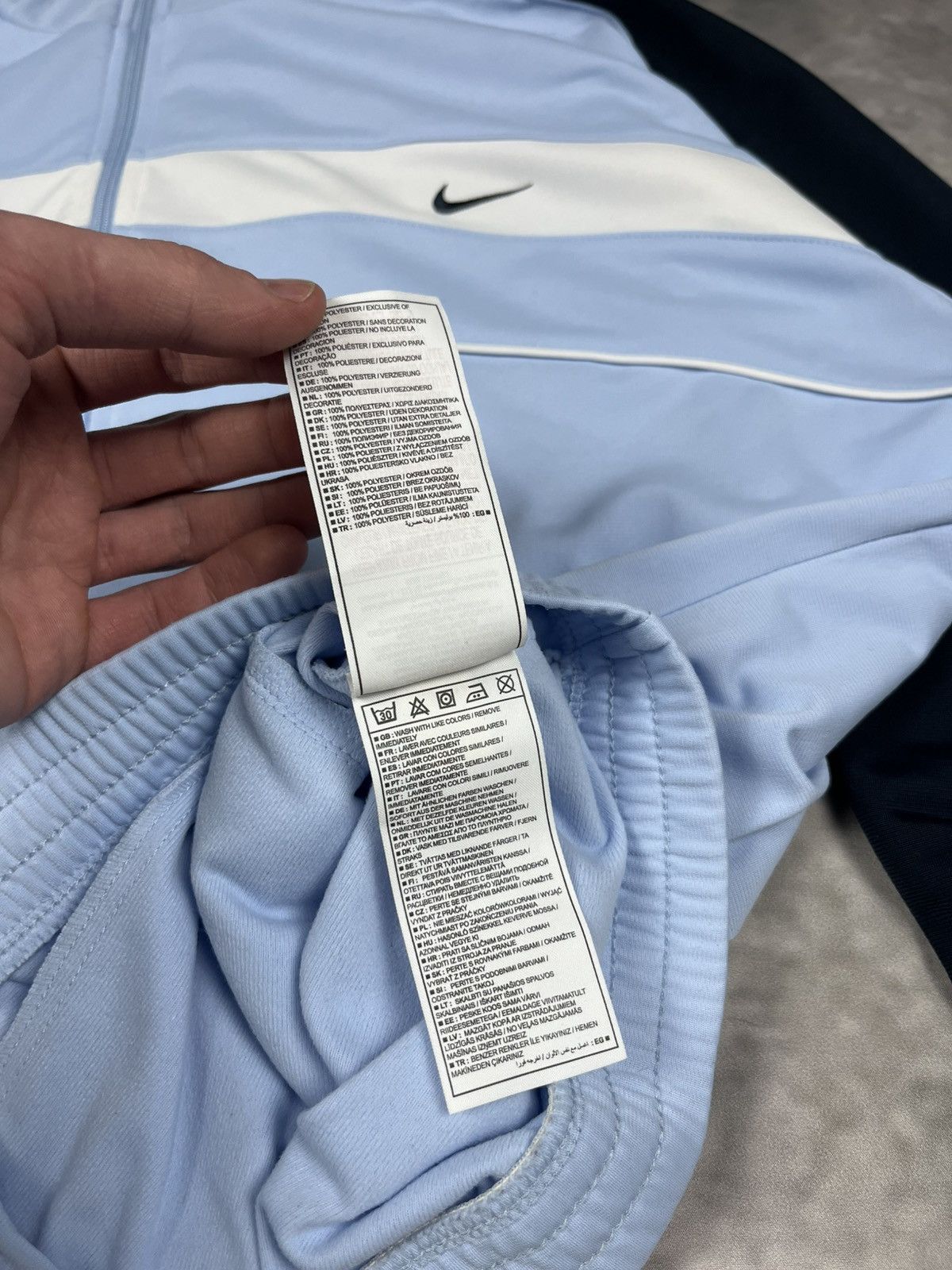 Nike Nike Vintage Y2K Silver Tag Track Jacket Light Blue Men’s XL Size US L / EU 52-54 / 3 - 11 Thumbnail