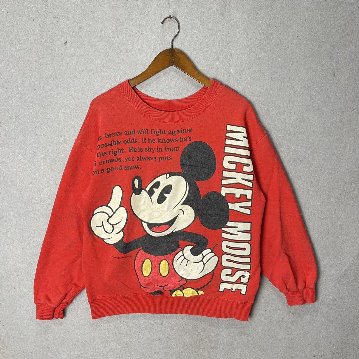 Disney Vintage Mickey & Donald Disney Sweatshirt (Double Sided) Size US M / EU 48-50 / 2 - 1 Thumbnail