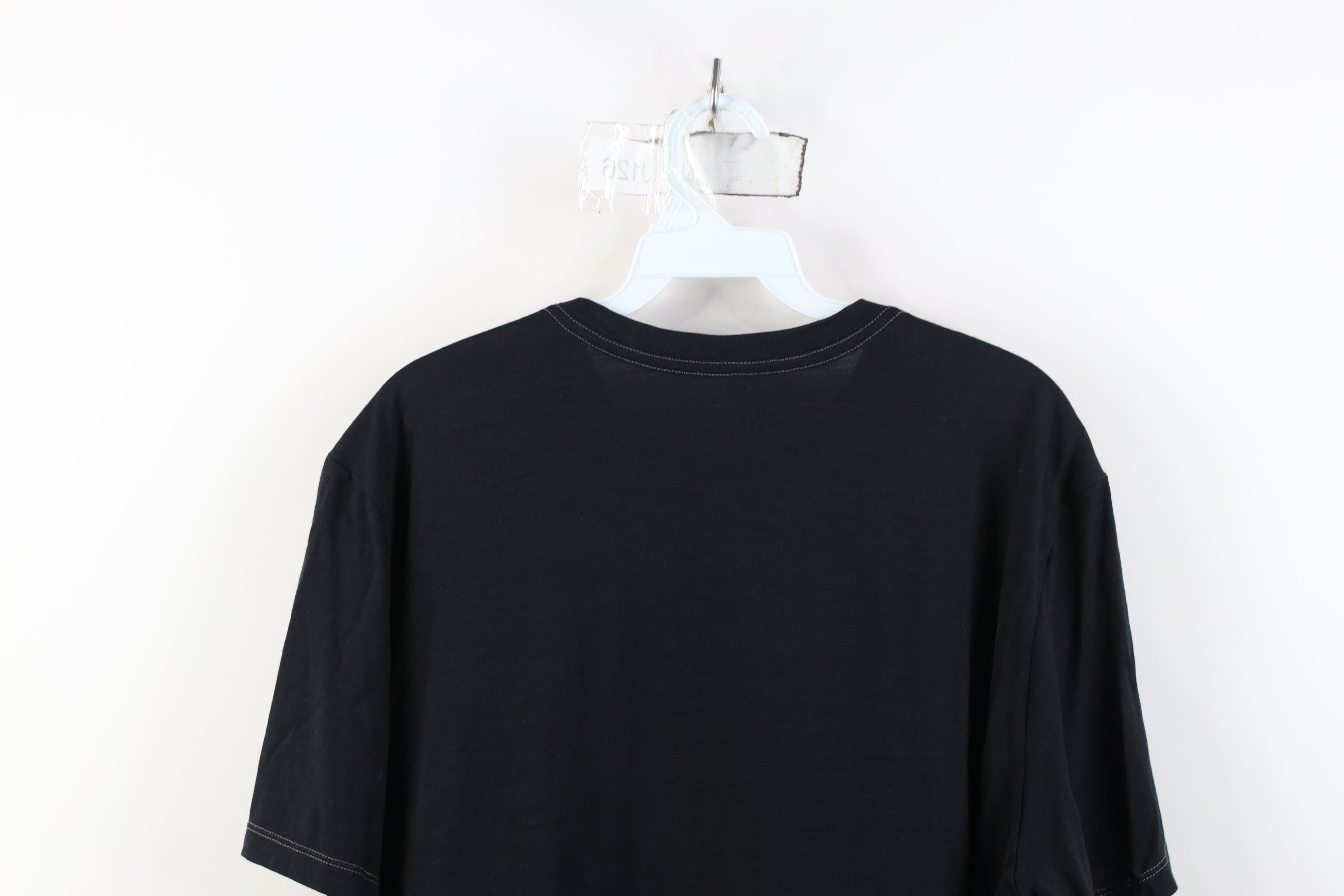 Vintage Klim Racing Spell Out Teton Merino Wool Knit T-Shirt Black Size US L / EU 52-54 / 3 - 12 Thumbnail