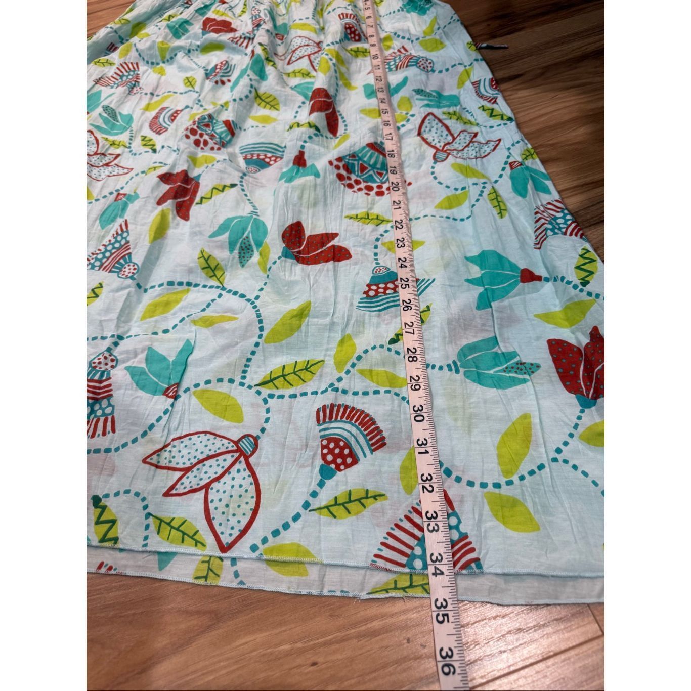 Guru Gudrun Sjoden floral skirt elastic waist size S/M Size 30" / US 8 / IT 44 - 7 Thumbnail