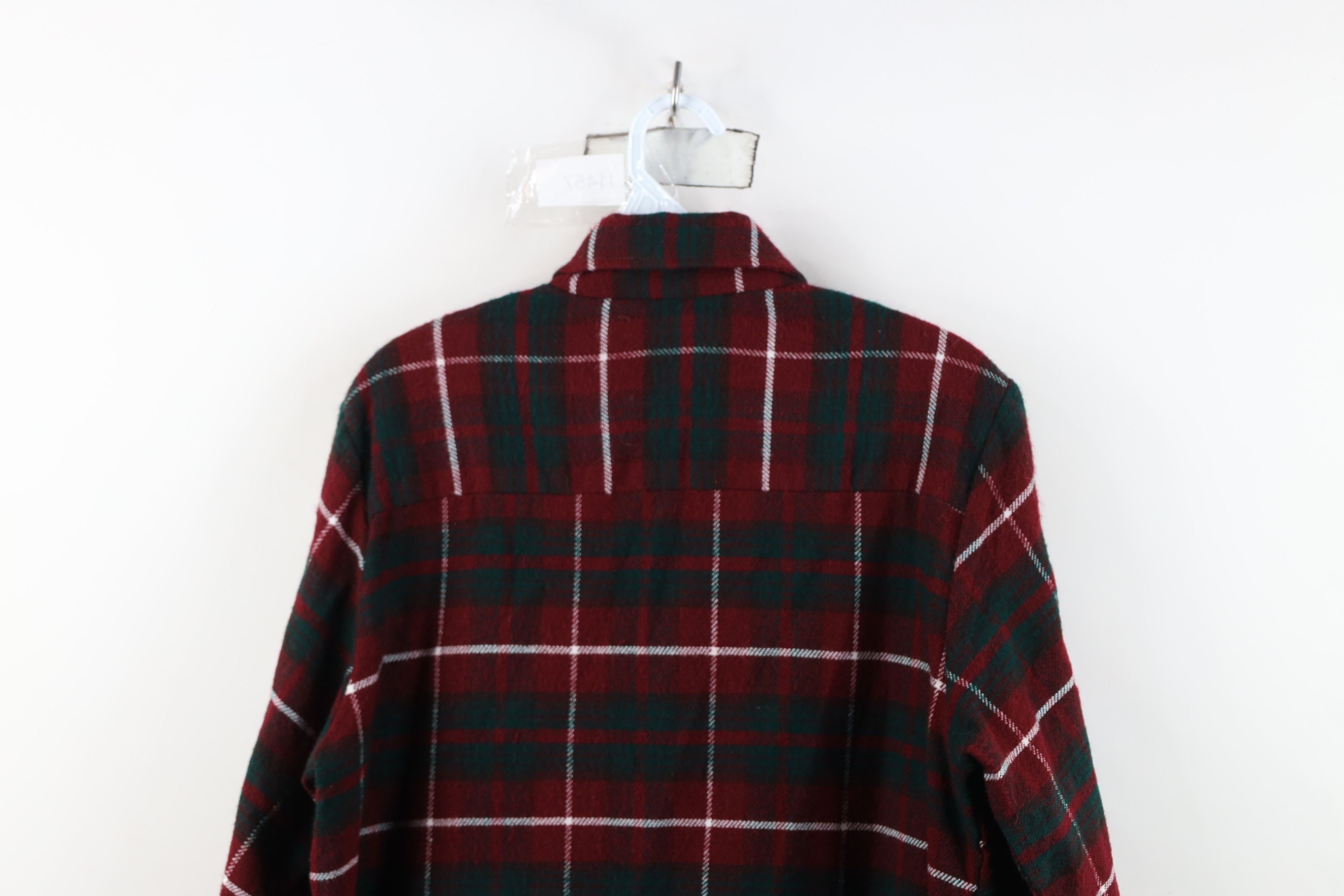 Vintage Vintage 70s Streetwear Knit Collared Button Shirt Plaid Size XS / US 0-2 / IT 36-38 - 10 Thumbnail