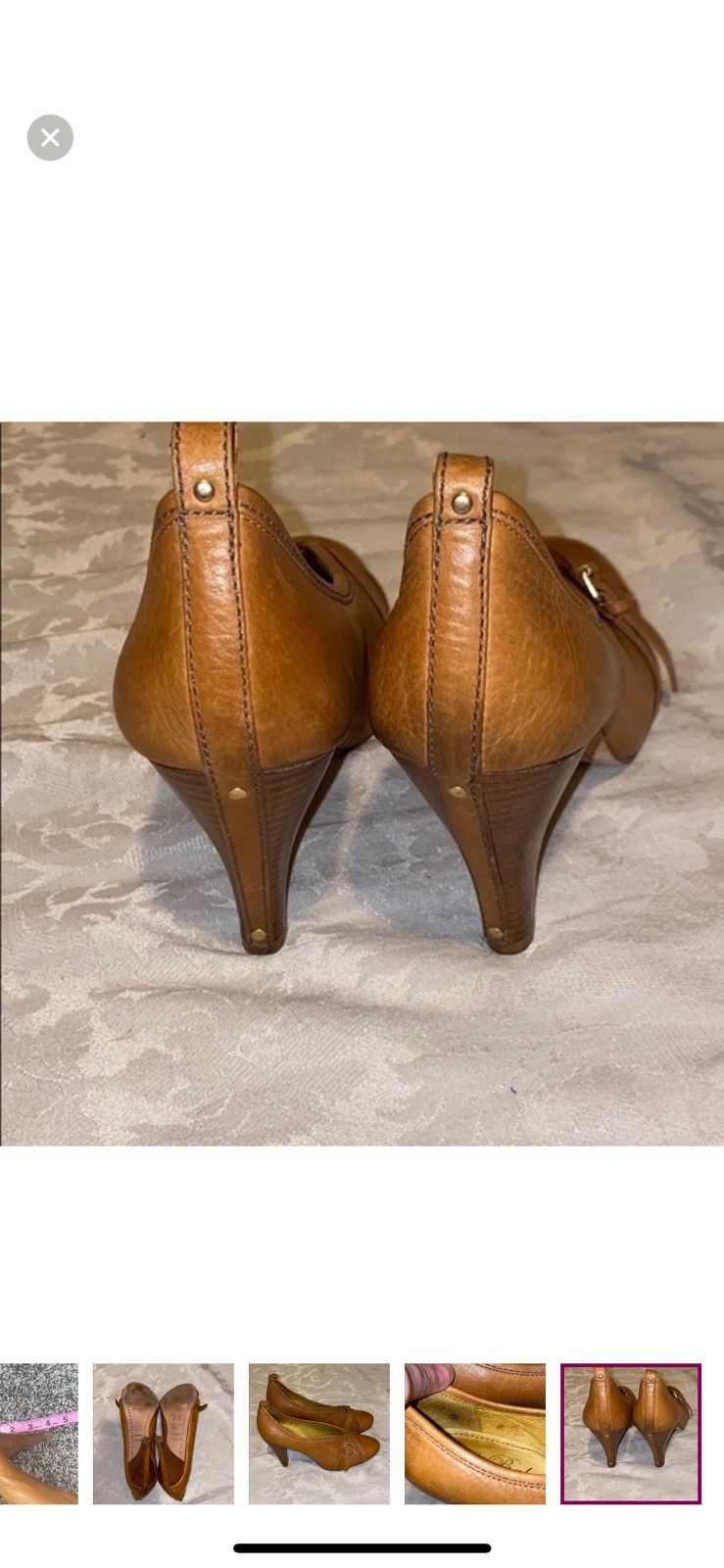 Ted Baker Ted baker buckle detailed cognac heels size 7 Size US 7.5 / IT 37.5 - 7 Thumbnail