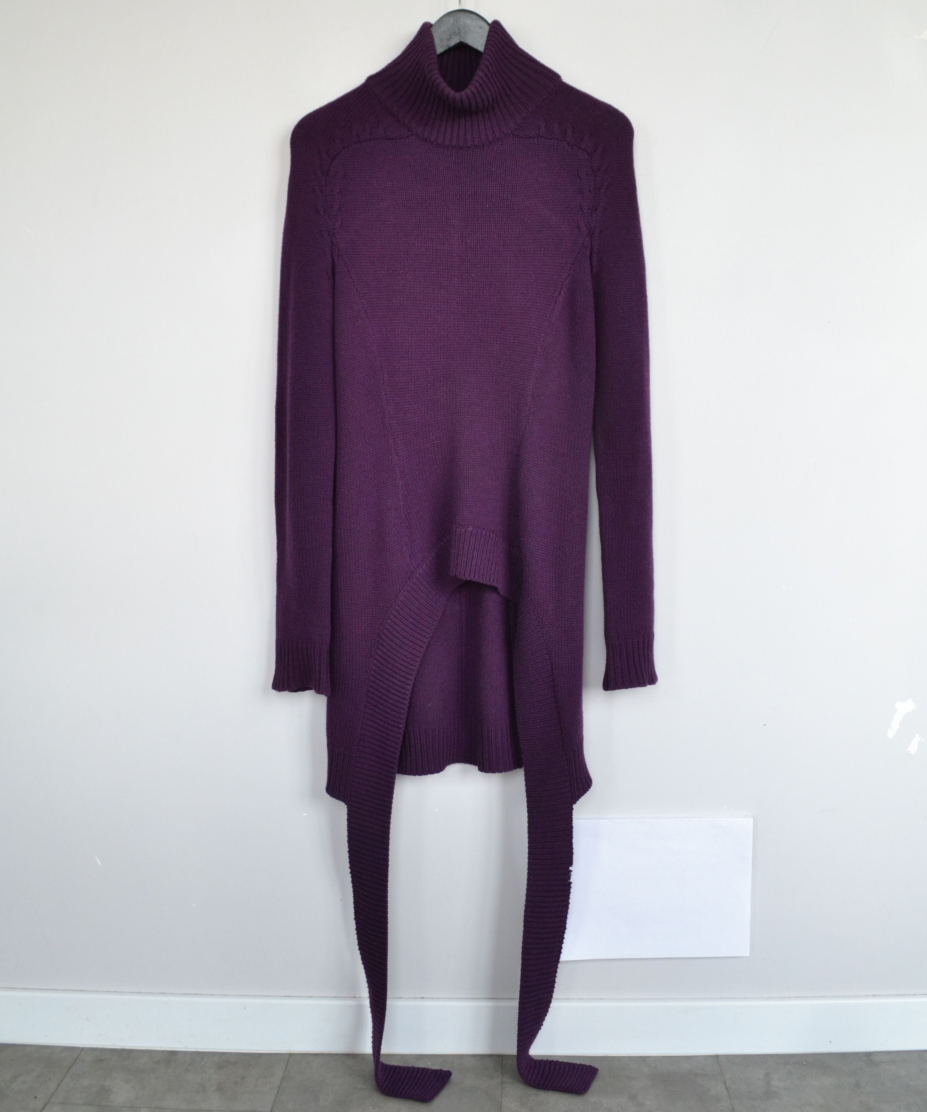 Givenchy GIVENCHY Sweater Cross Belt Waist Jumper Dress Purple Size M / US 6-8 / IT 42-44 - 7 Thumbnail
