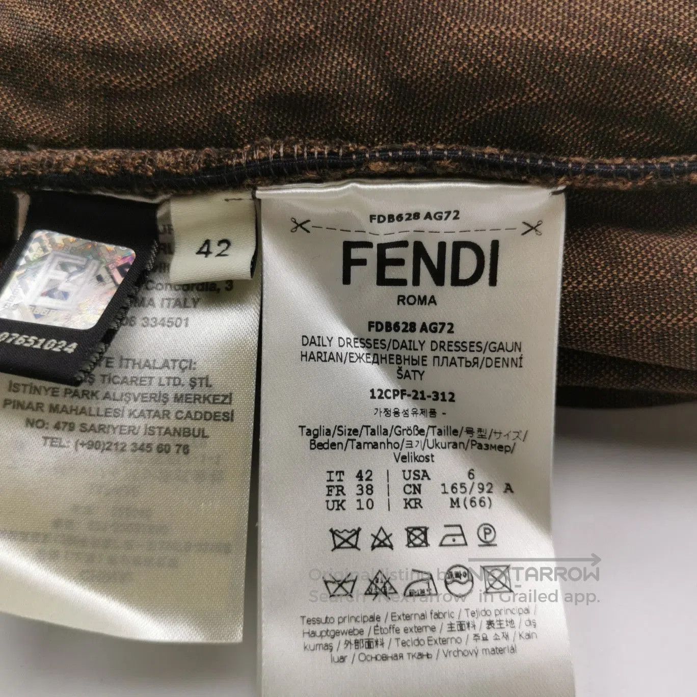 Fendi Fendi Double F Monogram Crew Neck Dress M. Size M / US 6-8 / IT 42-44 - 5 Thumbnail