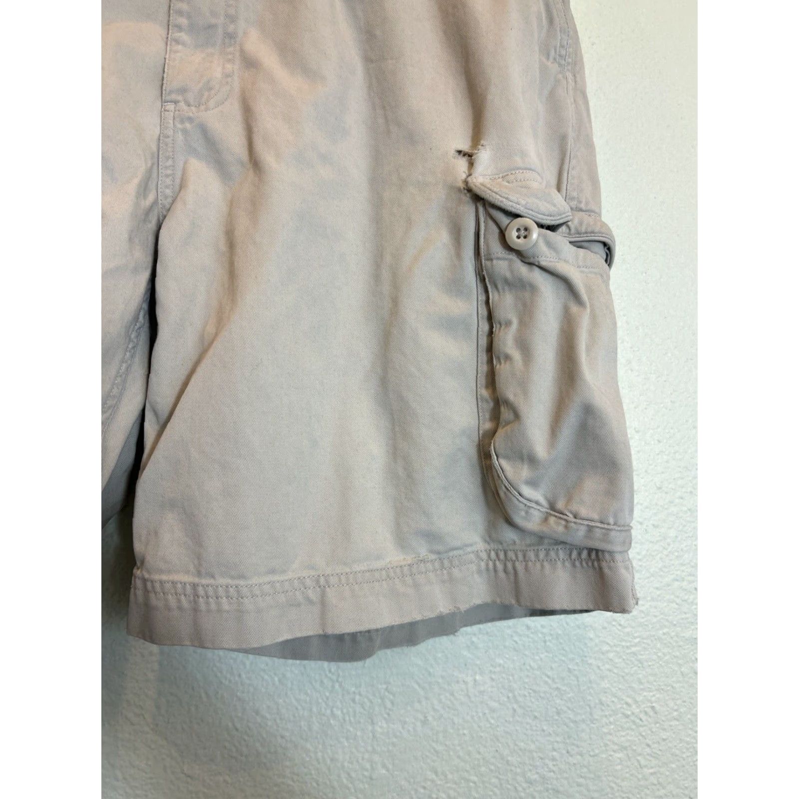 Polo Ralph Lauren VINTAGE Polo Ralph Lauren Cargo Shorts Mens 38 Beige Distressed Cargo American Outdoor 90s Boys Mens Size US M / EU 48-50 / 2 - 4 Thumbnail
