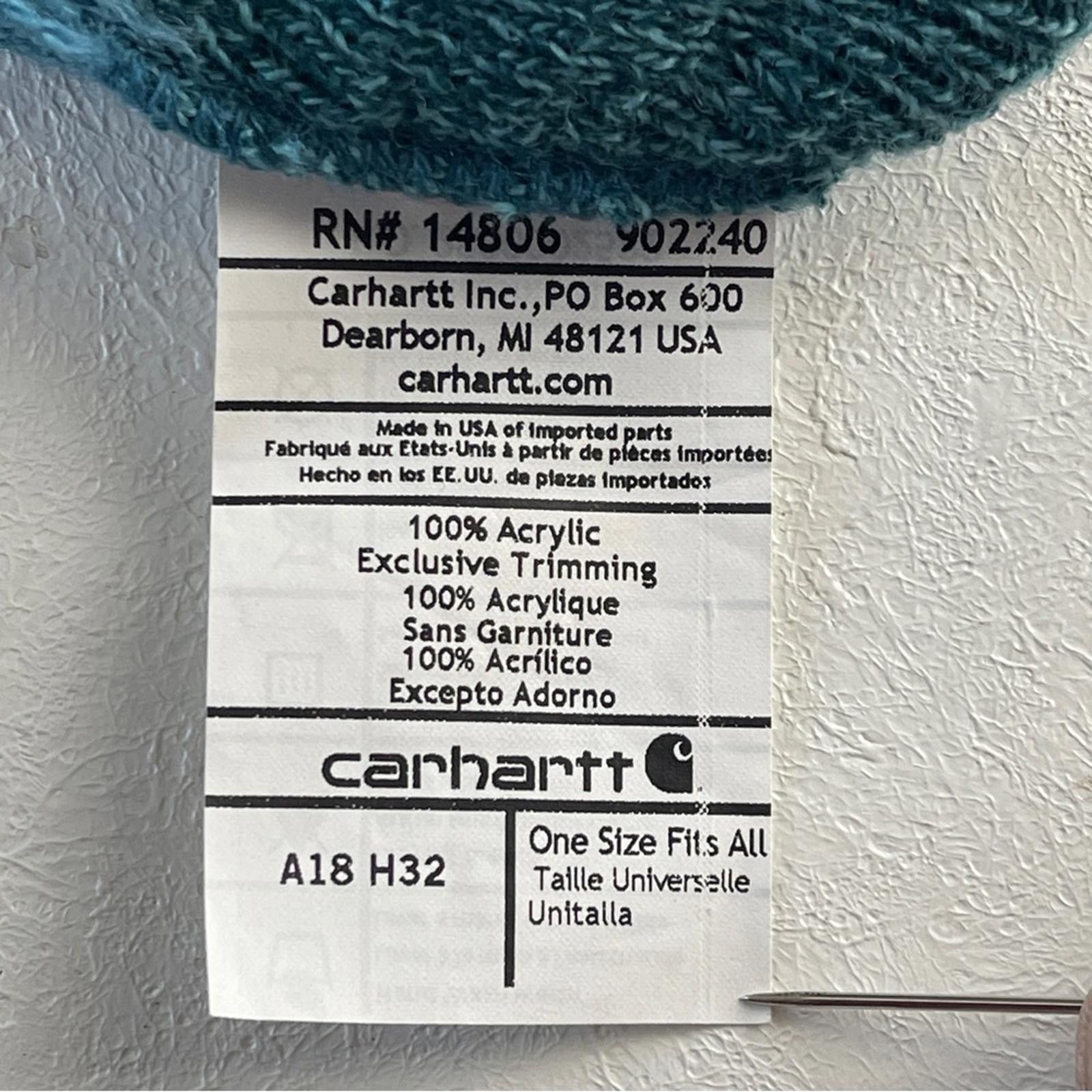 Carhartt Carhartt Teal Beanie NWOT Size ONE SIZE - 3 Thumbnail