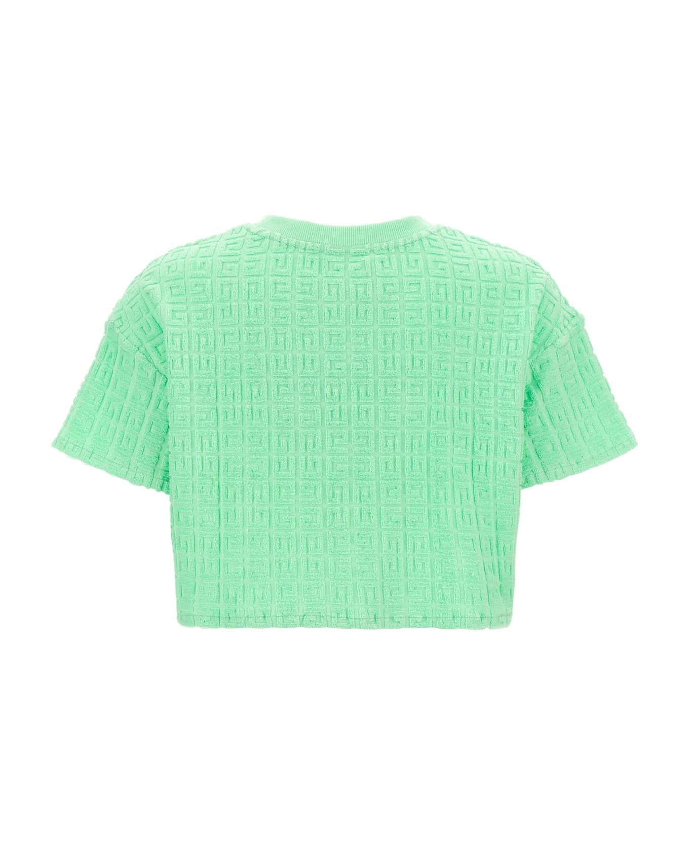 Givenchy o1srvl11e0725 T-Shirt Cropped Capsule Plage in Green Size XS / US 0-2 / IT 36-38 - 2 Thumbnail