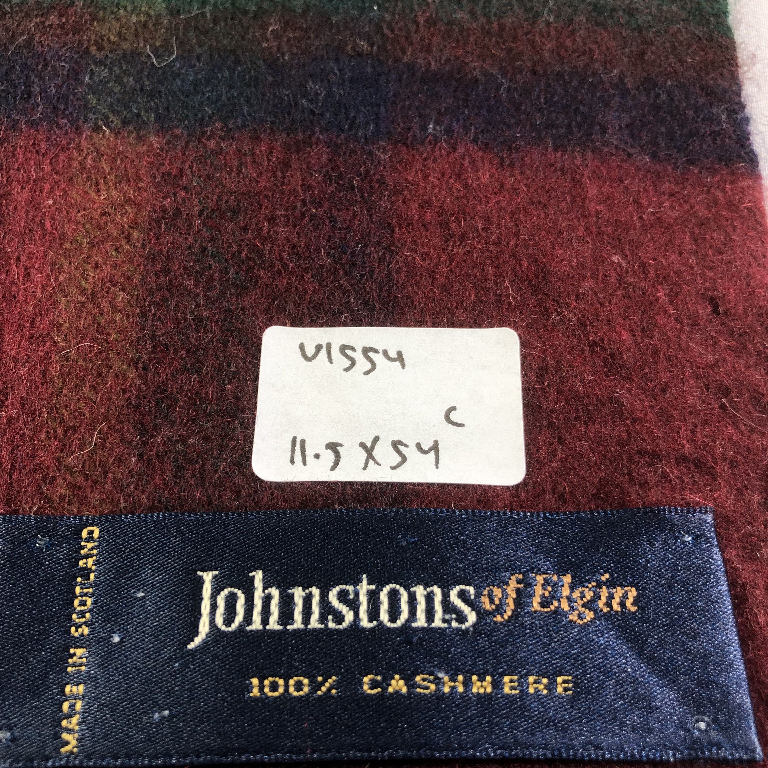 Johnstons Of Elgin Johnstons Of Elgin Tartan Cashmere Scarf Muffler V1554 Size ONE SIZE - 7 Thumbnail