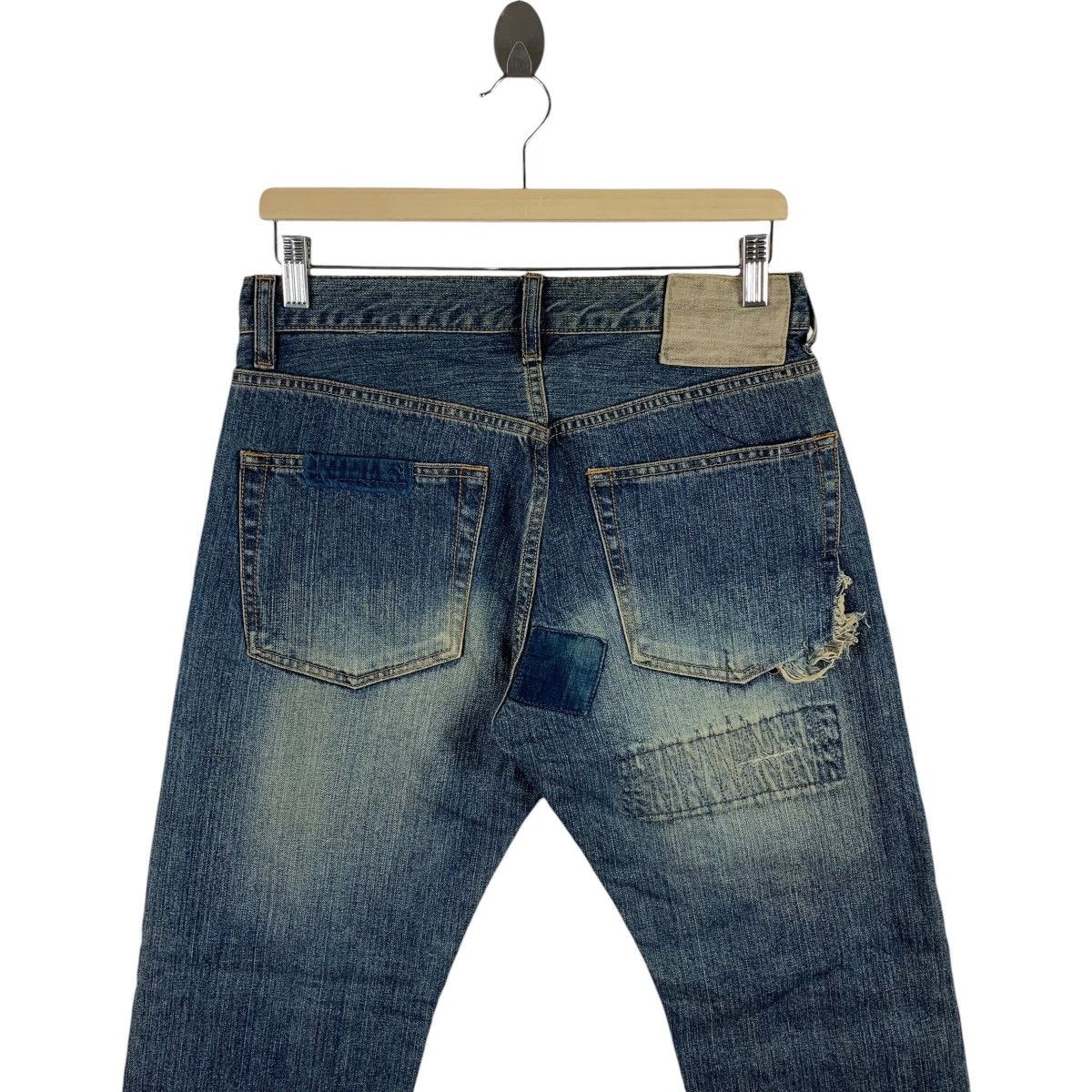 If Six Was Nine × Japanese Brand JAPANESEBRAND patchwork blue jeans Size US 30 / EU 46 - 16 Thumbnail
