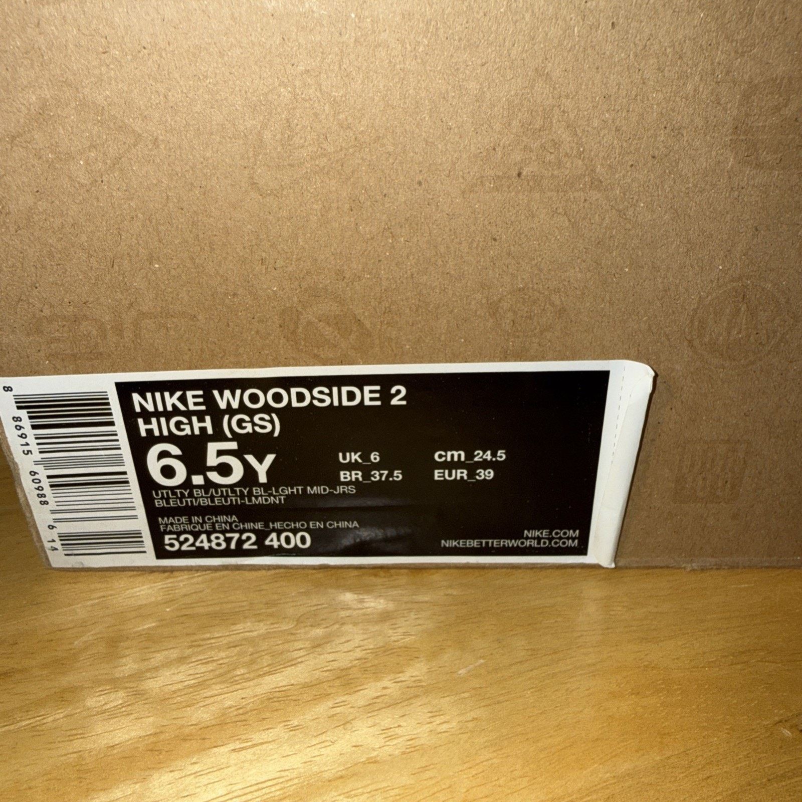 Nike Size 6.5 (GS) - Nike Woodside 2 ACG High Utility Blue Size US 6.5 / EU 39-40 - 12 Thumbnail