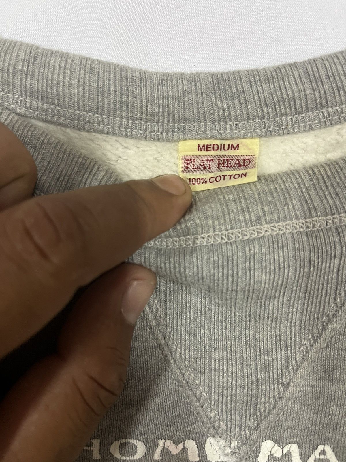 Japanese Brand × The Flat Head The flat head sweatshirt colour grey Size US M / EU 48-50 / 2 - 7 Thumbnail