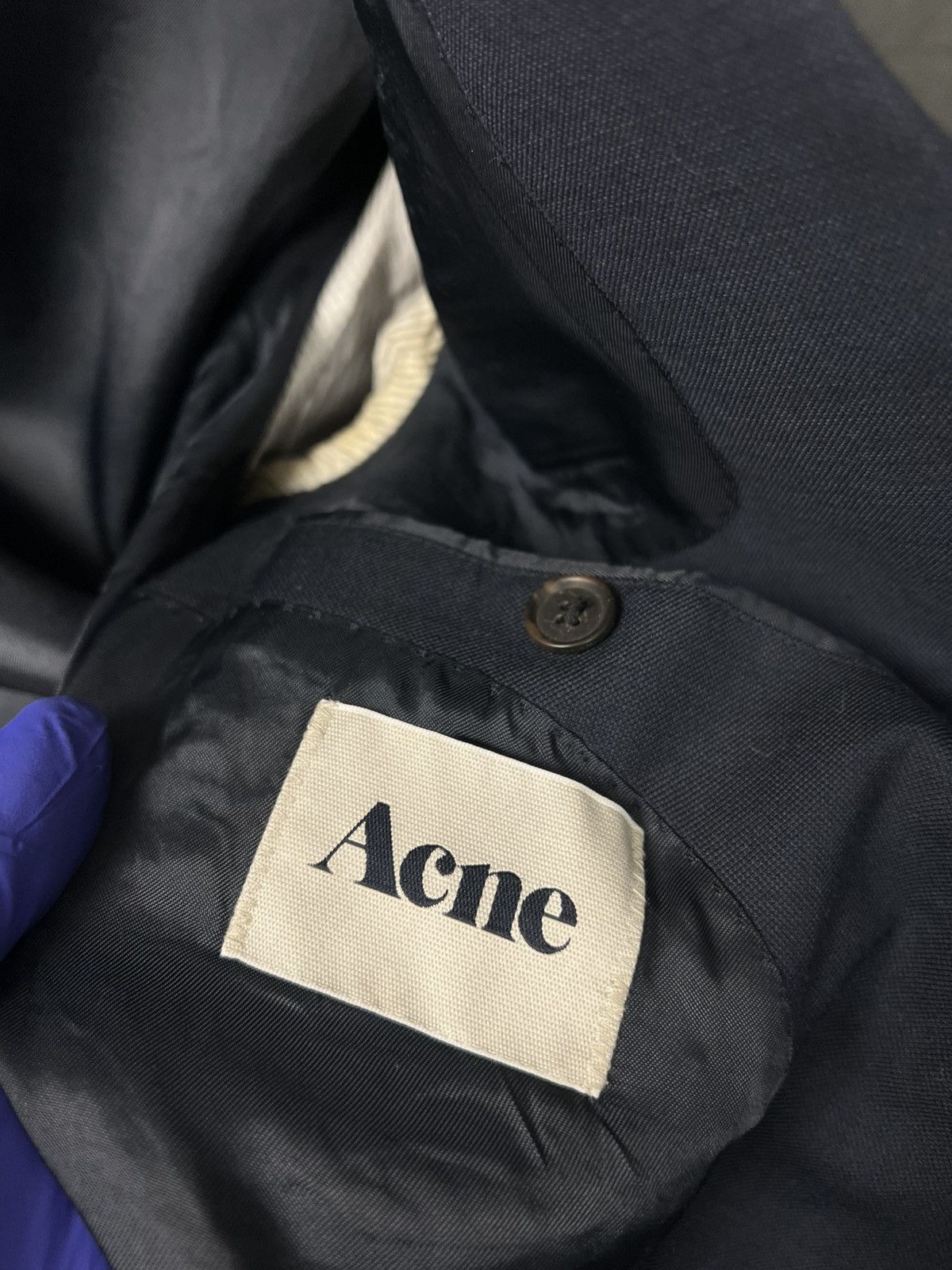 Acne Studios Rare Acne Studios Wall St Wool Blazer Men’s Navy Size 50 EU Size 50R - 5 Thumbnail