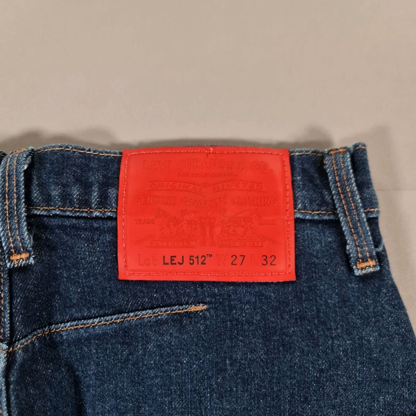 Levi's Levi's Engineered Jeans Men Blue W27 L32 Twisted Leg Premium Denim Slim Tapered Button Fly 5-Pocket Size US 27 - 3 Thumbnail