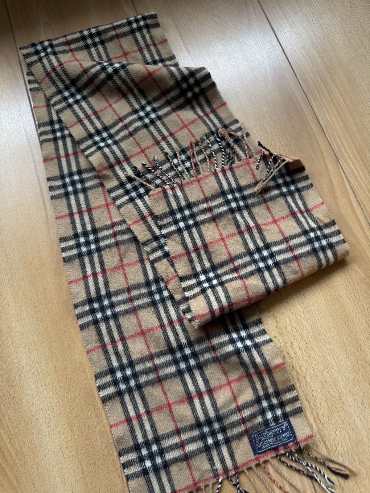 Burberry Burberrys vintage nova check plated scarf wool cashmere Size ONE SIZE - 3 Thumbnail