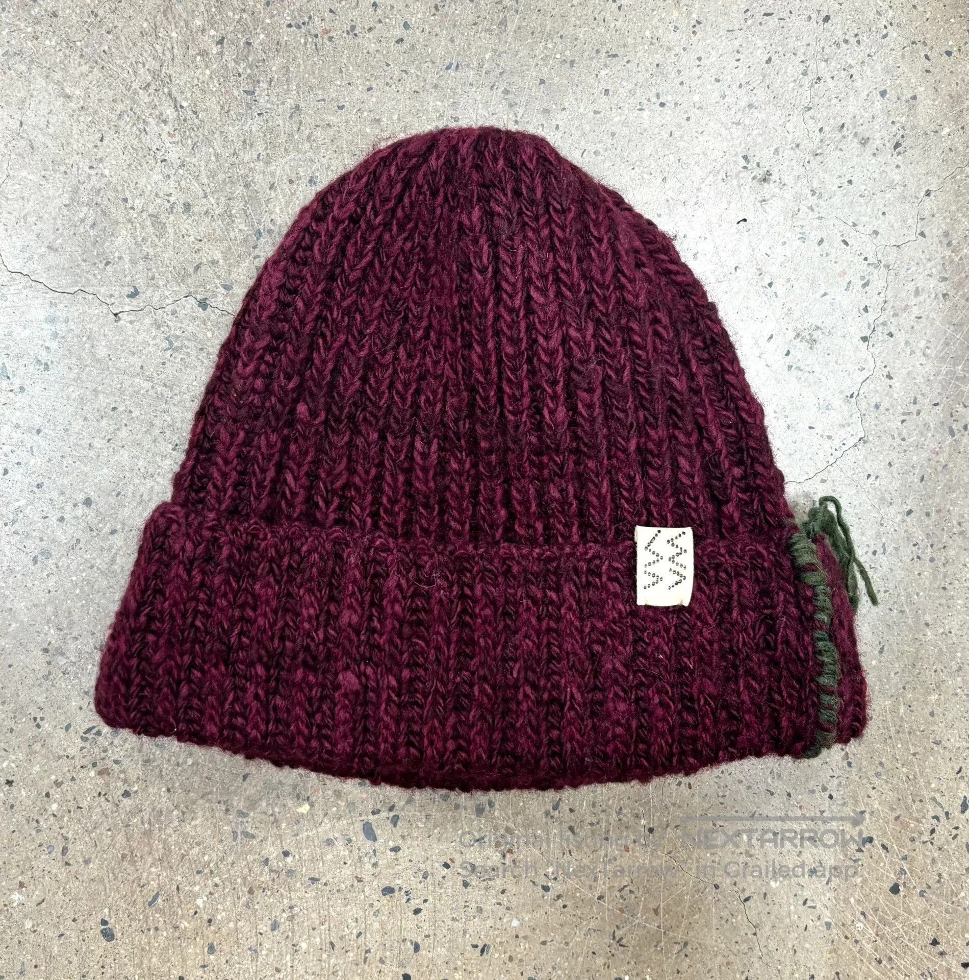 visvim natural dye knit wool cap.