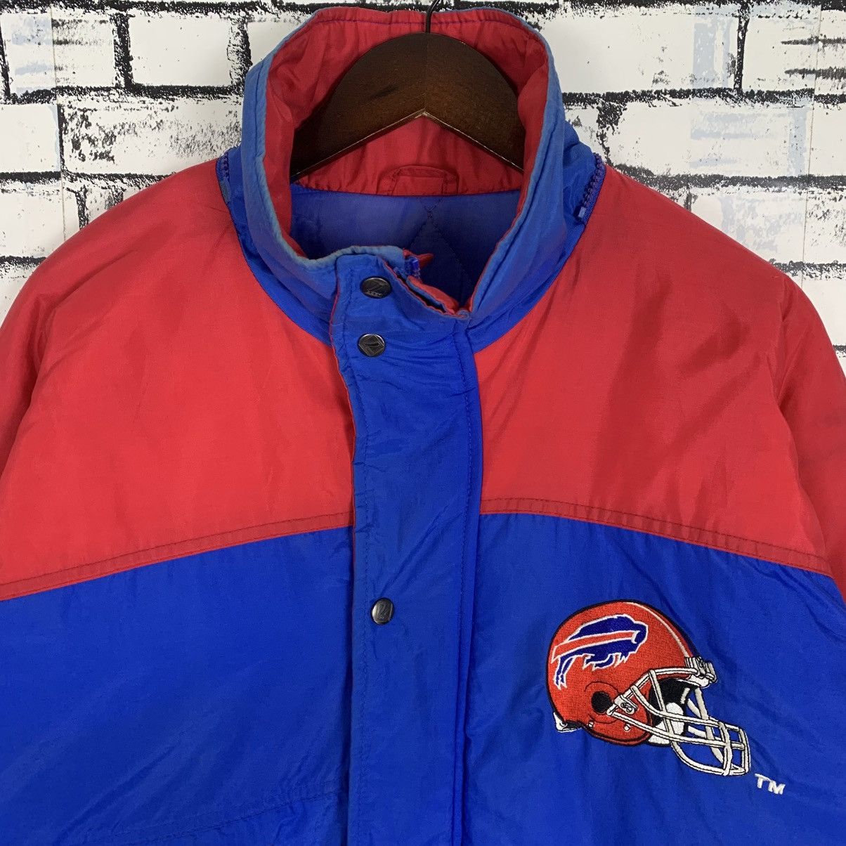 Logo 7 Vintage Logo 7 Buffalo Bills NFL Embroidered Jacket Size US M / EU 48-50 / 2 - 2 Thumbnail