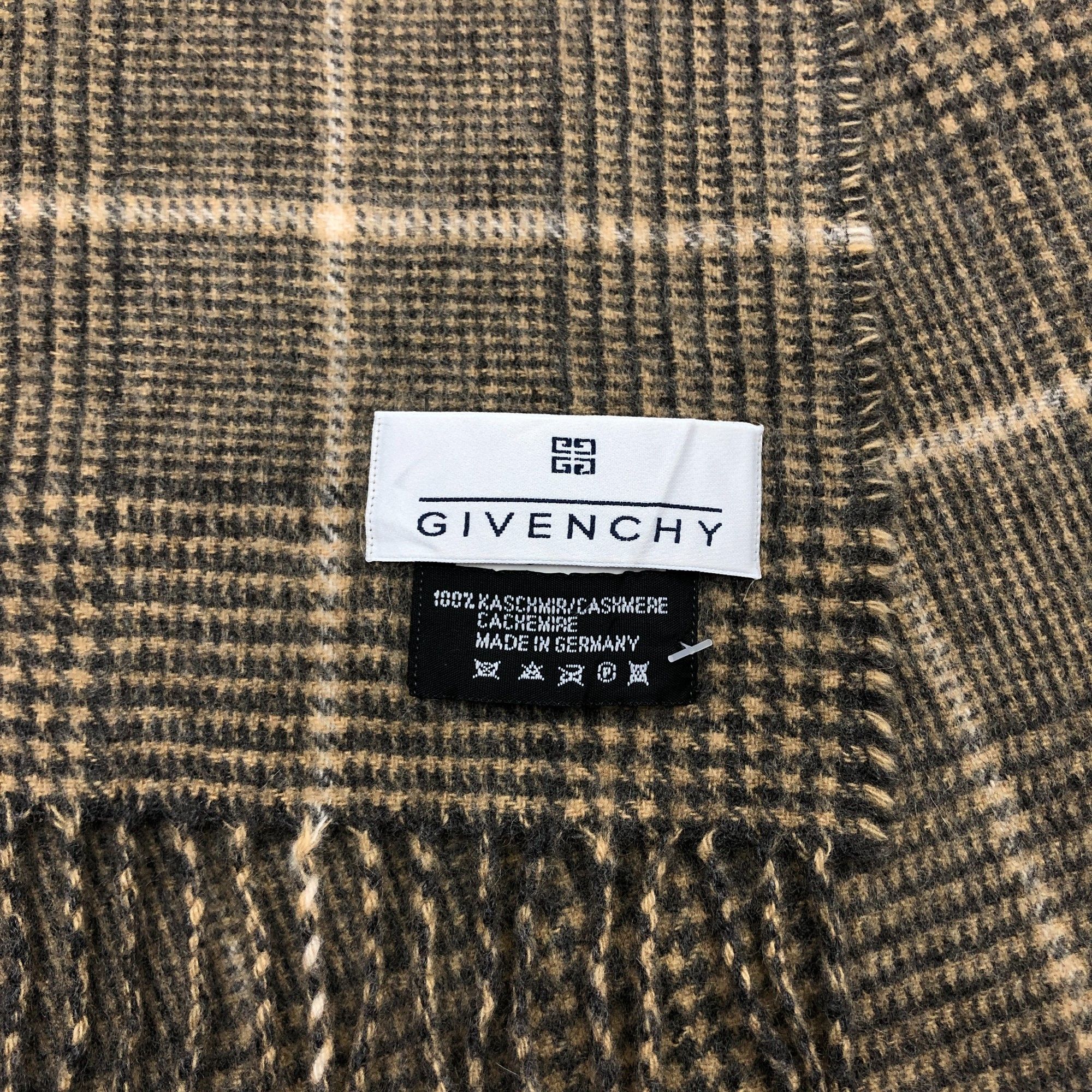 Japanese Brand Vintage Givenchy Scarf Muffler Wool Plaid Winter Scarves Size ONE SIZE - 4 Thumbnail