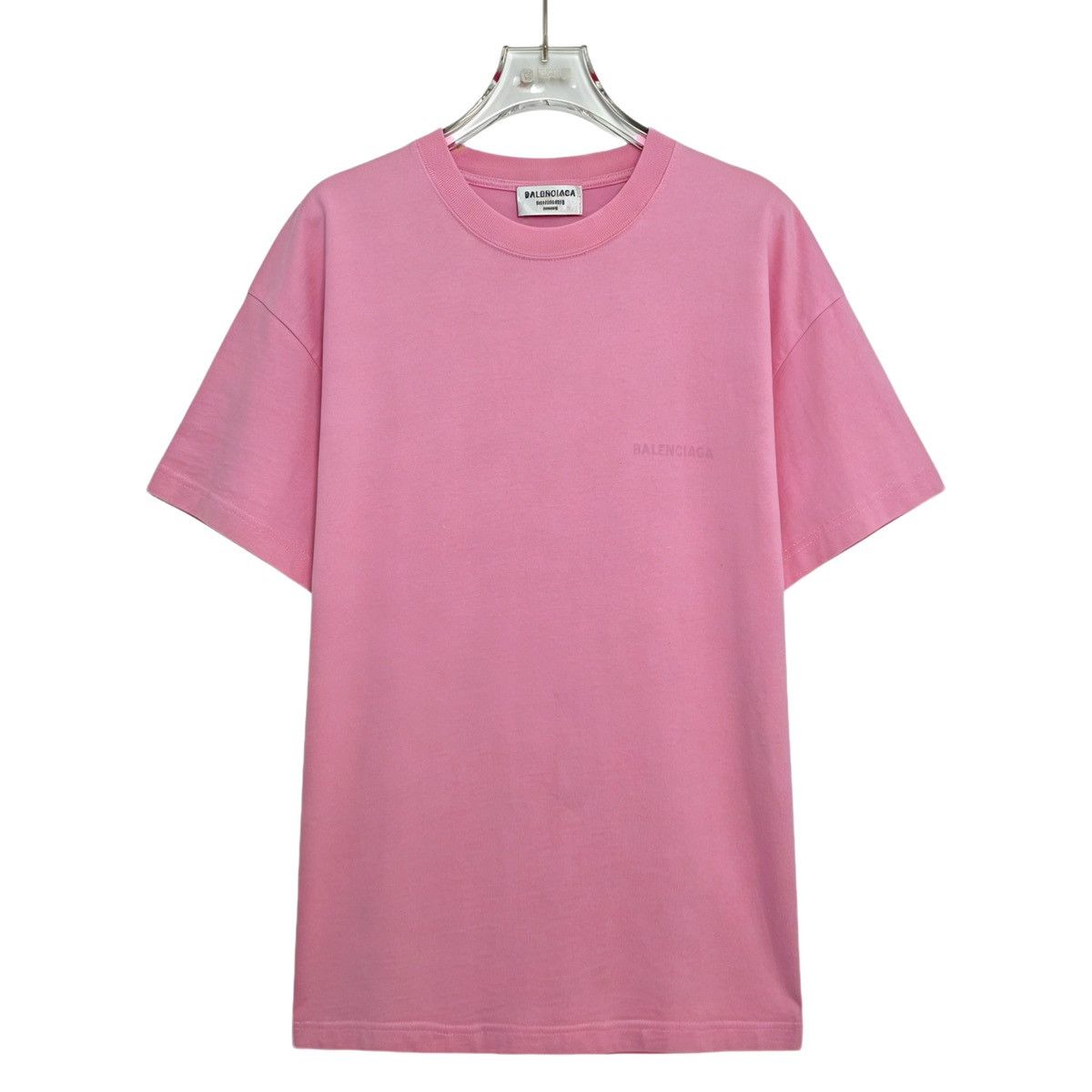 Balenciaga Balenciaga Pink Vintage Jersey Drop Shoulder T-Shirt K26WX Size US M / EU 48-50 / 2 - 1 Thumbnail