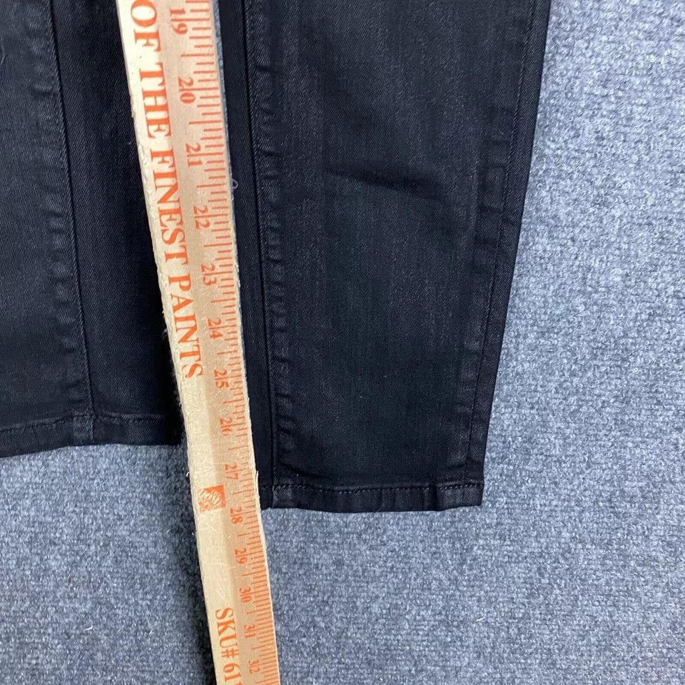 Ann Taylor Ann Taylor Jeans Women's Size 8 Skinny Denim Black Lyocell Size 30" / US 8 / IT 44 - 6 Thumbnail