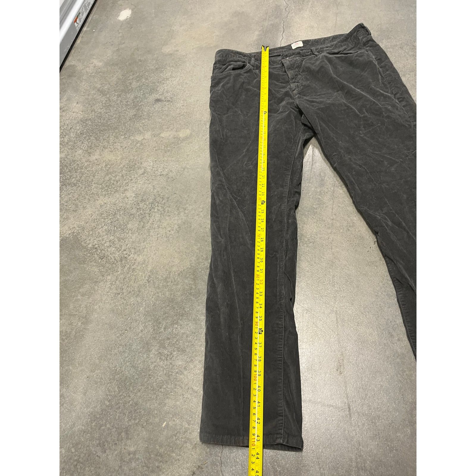 Faherty Faherty Mens Size 38 Stretch Corduroy 5-Pocket Pant Gray Size US 38 / EU 54 - 2 Thumbnail