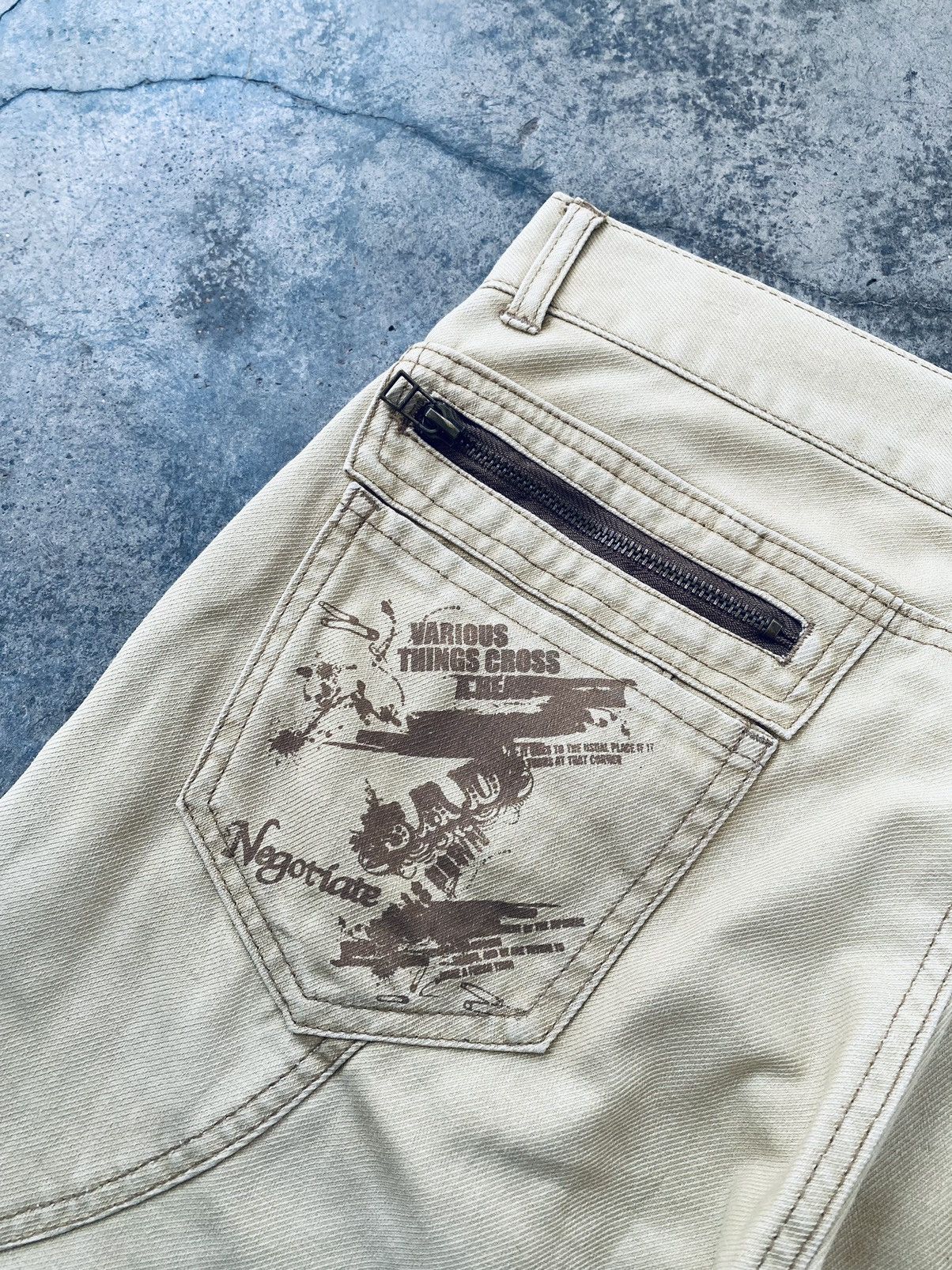semanticdesign Vintage Semantic Design Flared Faded Bottom Bell Pants Size US 33 - 12 Thumbnail