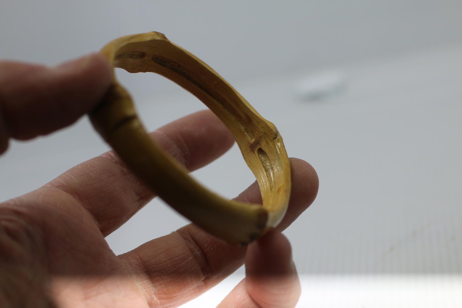 The Unbranded Brand Vintage Faux Bamboo Bangle Bracelet 70s Boho Jewelery Size ONE SIZE - 6 Thumbnail