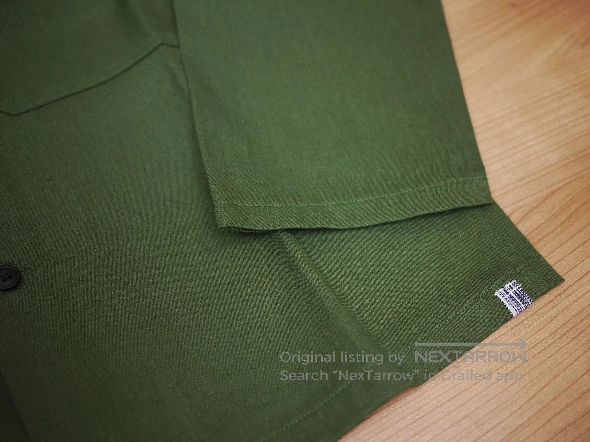 Visvim Green Long-Sleeve Button-Up Shirt. Size US L / EU 52-54 / 3 - 4 Thumbnail