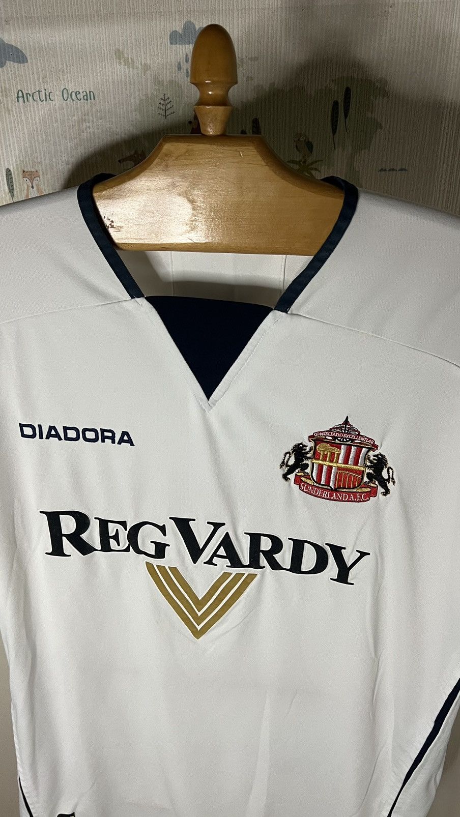 Diadora × Vintage 2004-2005 Sunderland reg vardy diadora vintage rare jersey Size US L / EU 52-54 / 3 - 2 Thumbnail