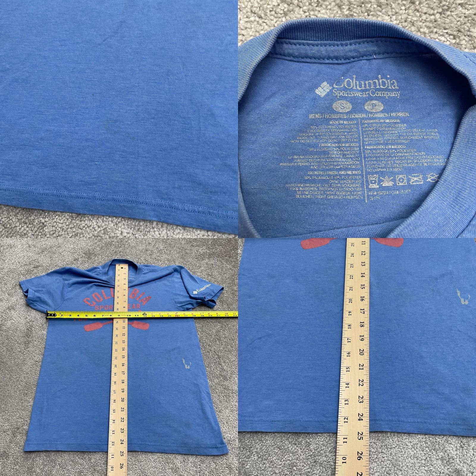 Vintage Columbia T-Shirt Men Small Blue Crew Neck Short Sleeve Casual Tee Top Mens Regular Size S Size US S / EU 44-46 / 1 - 8 Thumbnail