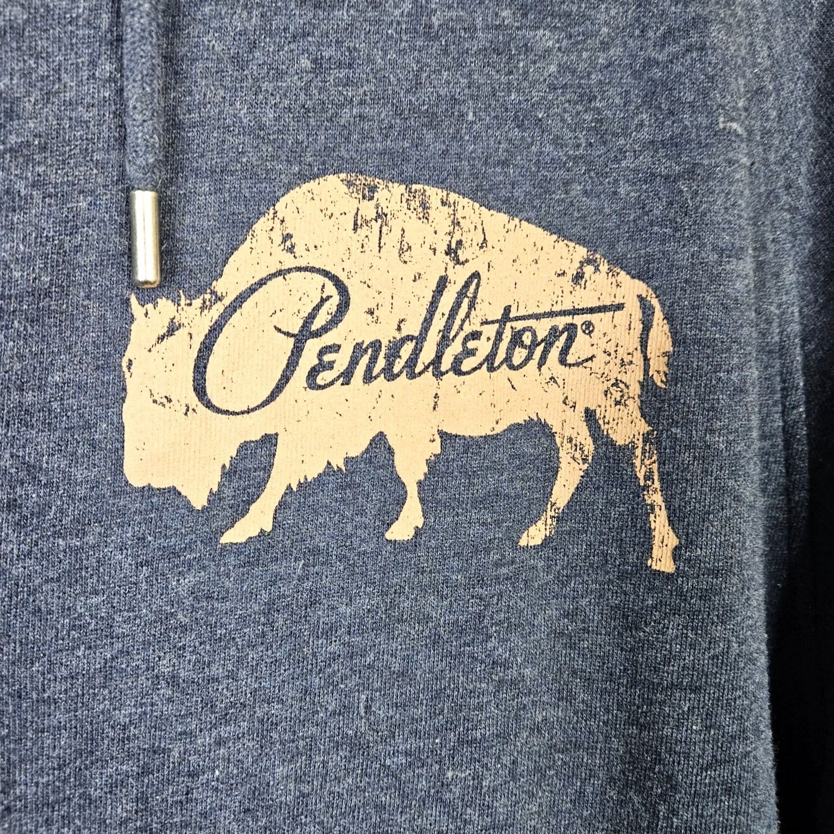 Pendleton Pendleton Sweatshirt M Blue Bison Graphic Full zip Casual Men's Size Size US M / EU 48-50 / 2 - 2 Thumbnail