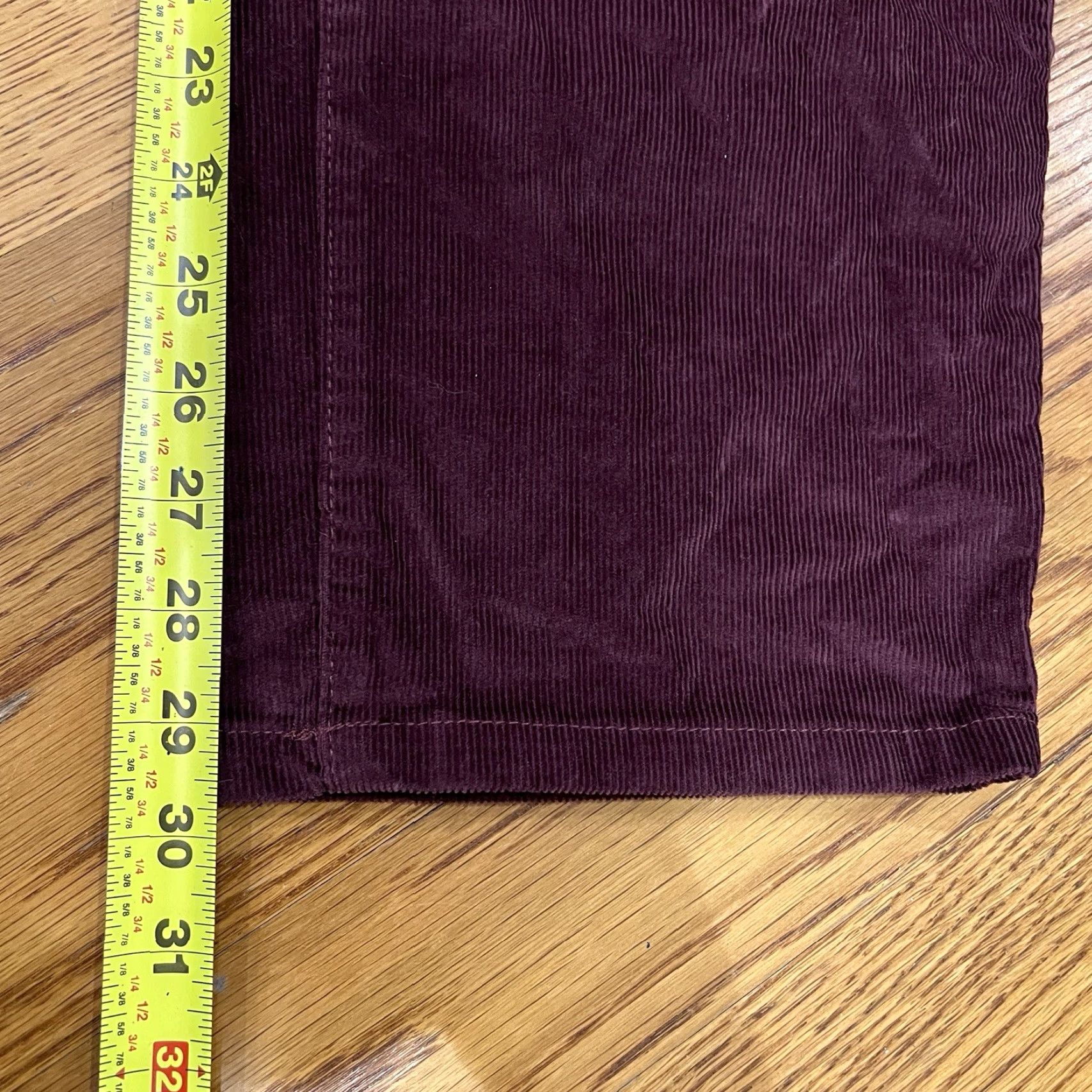 Vintage LL Bean Corduroy Pants Mens 38x29 Maroon Regular Straight Zip 5-Pocket Solid Preppy Size US 38 / EU 54 - 6 Thumbnail
