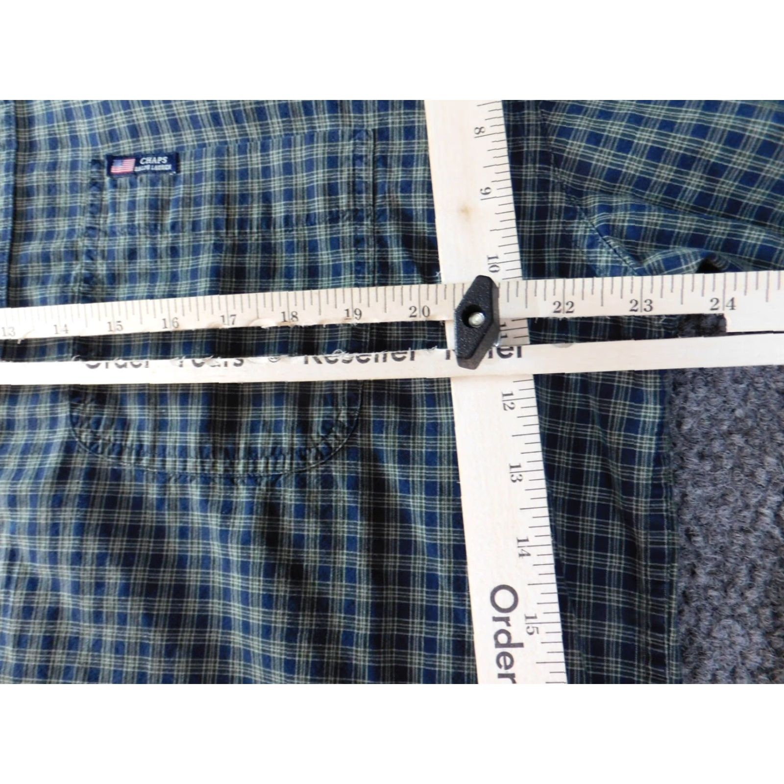 Ralph Lauren VINTAGE Ralph Lauren Mens Shirt Large blue plaid chaps button up Size US L / EU 52-54 / 3 - 7 Thumbnail