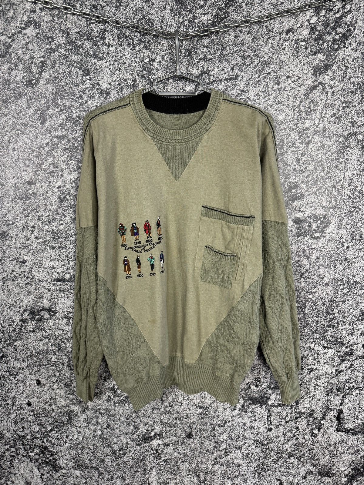 Carlo Colucci Carlo Colucci Vintage Pullover Crewneck Sweater Size 54 Size US XL / EU 56 / 4 - 1 Thumbnail