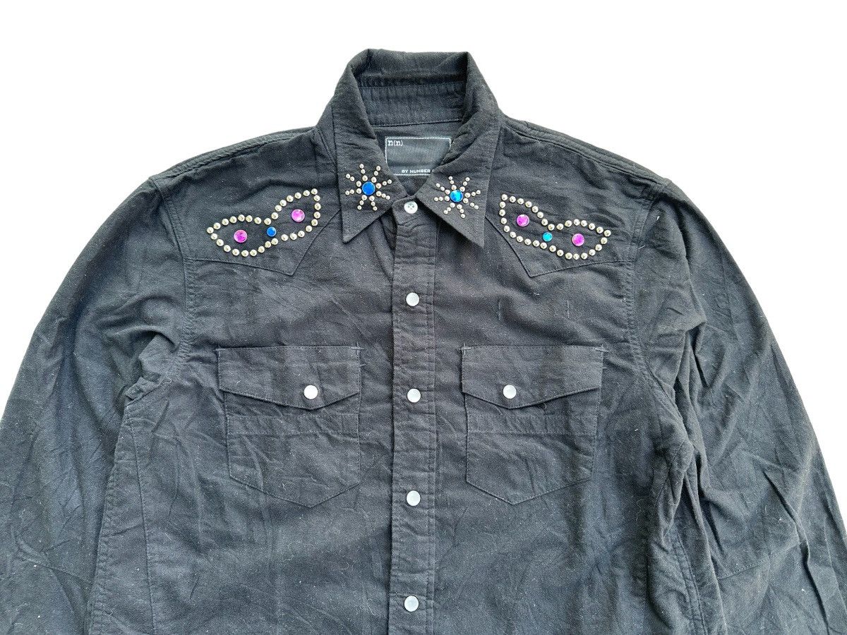 Number (N)ine Number (N)ine AW 2003 “Touch Me Im Sick” Jewel Studded Shirt Size US L / EU 52-54 / 3 - 5 Thumbnail