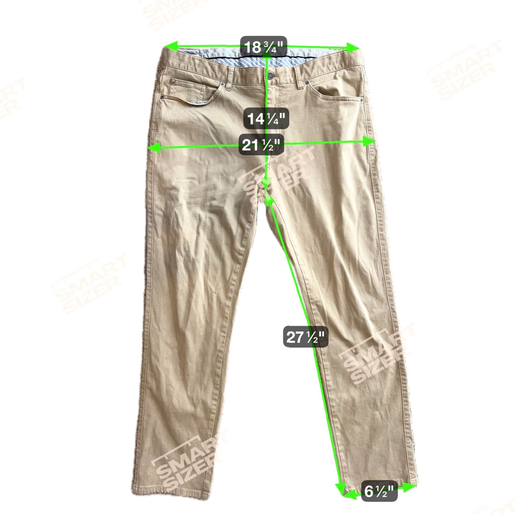 Peter Millar Peter Millar Pants Men 36x28 Chino 5 Pocket Straight Leg Tan Beige Wicking Stretch Casual Workwear Golf Size US 36 / EU 52 - 2 Thumbnail