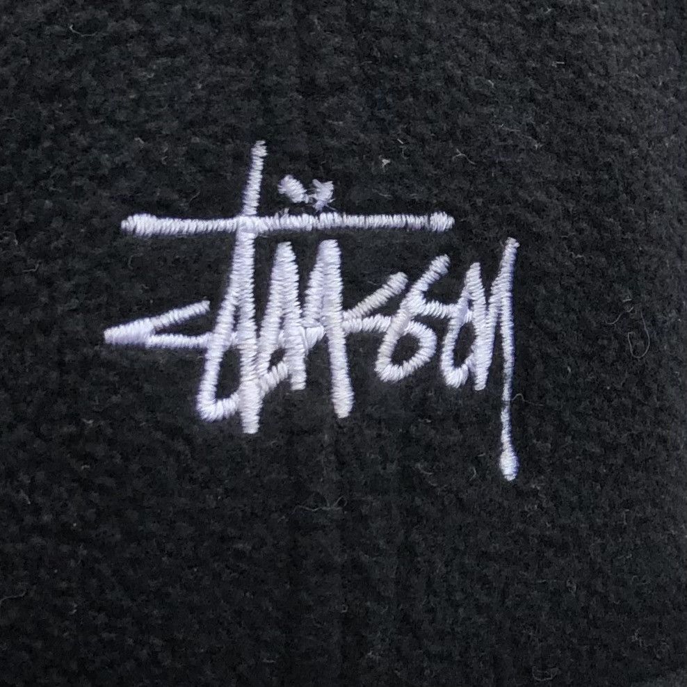 Stussy Stussy Polar Fleece Cap Hat Black Size ONE SIZE - 4 Thumbnail