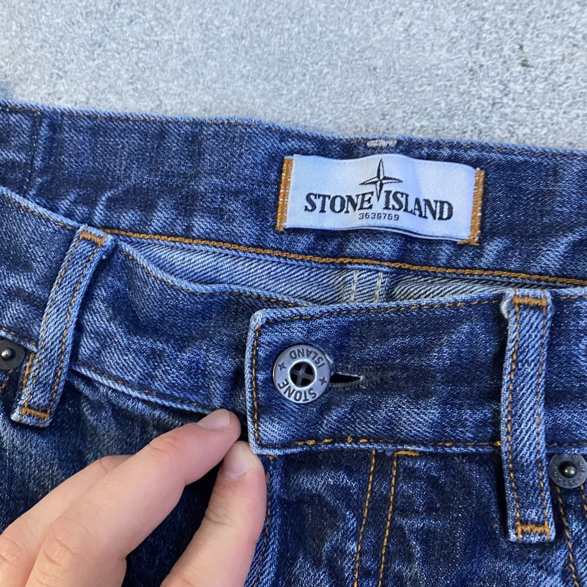 Stone Island STONE ISLAND Jeans Wash Blue Denim Vintage Y2k Size US 32 / EU 48 - 10 Thumbnail
