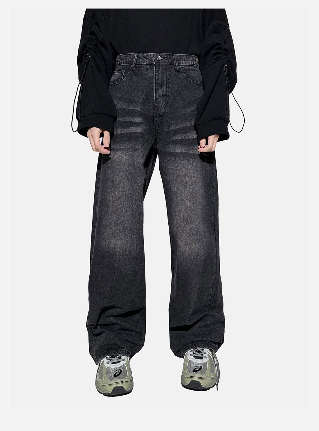 Japanese Brand × Jean American retro washed loose straight jeans Size US 32 / EU 48 - 1 Thumbnail