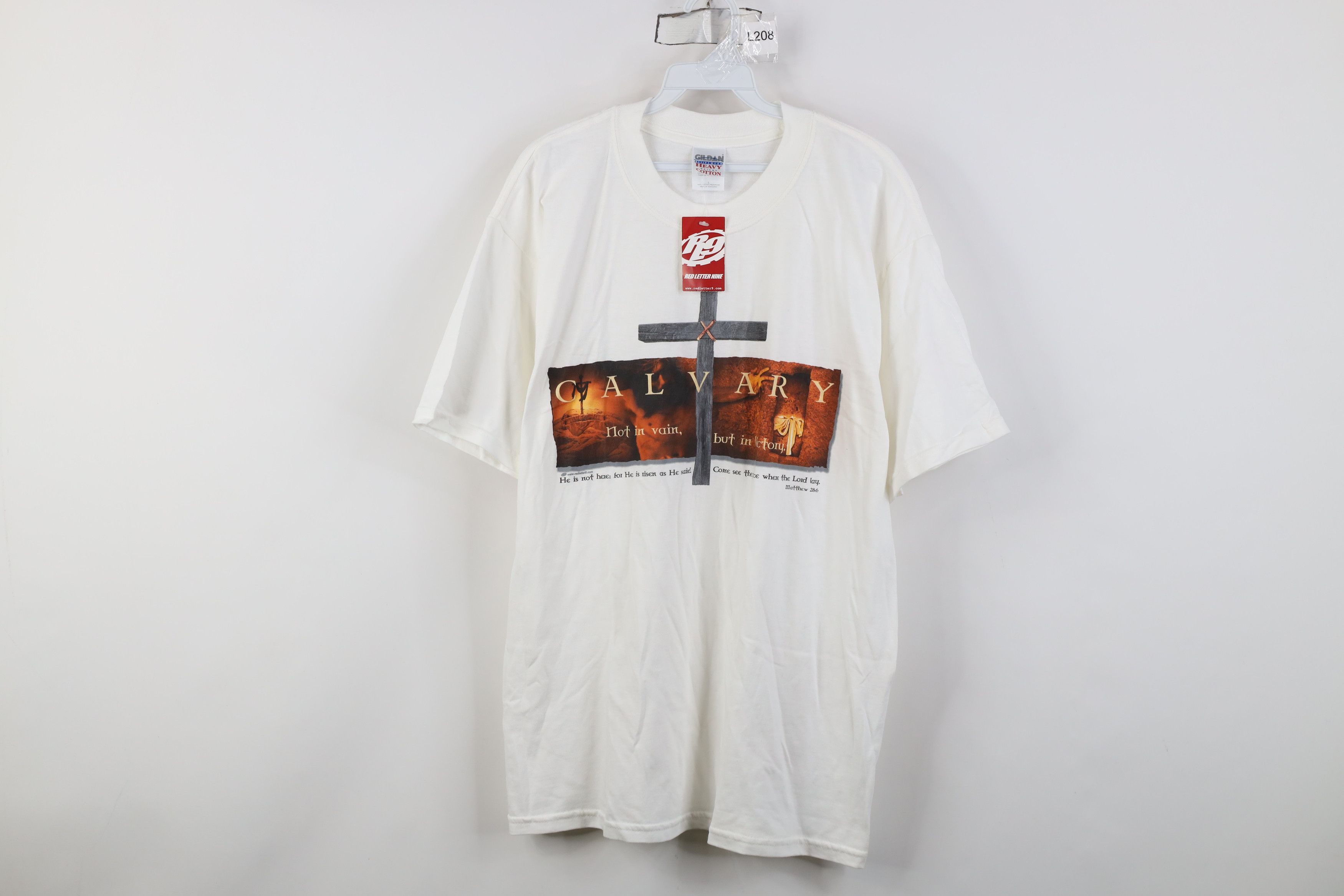 Vintage Deadstock Vintage Streetwear Calvary Jesus Cross T-Shirt Size US L / EU 52-54 / 3 - 1 Thumbnail