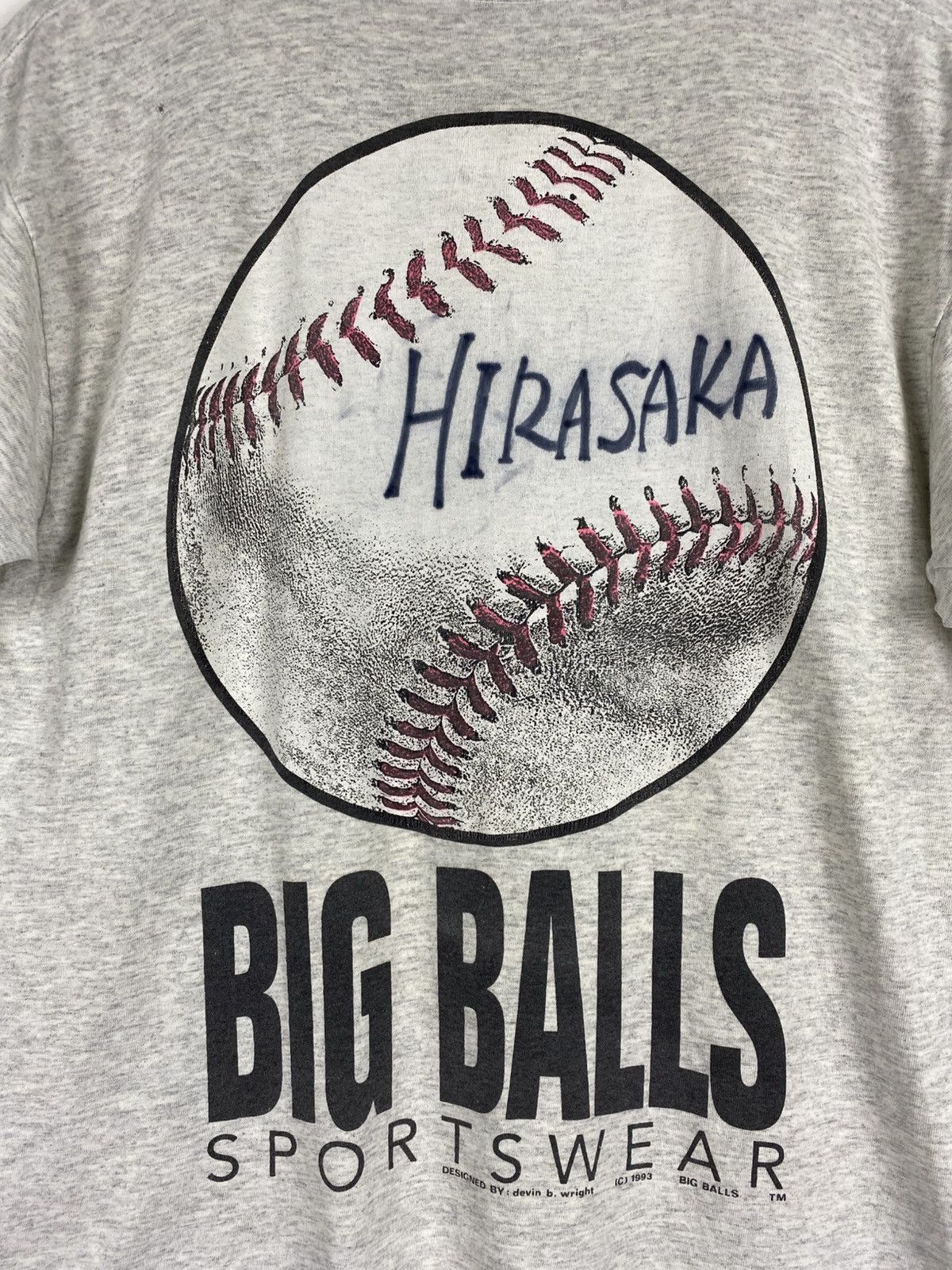 Big Baller Brand × Vintage Vintage 1993 Big Balls T-Shirt Size US M / EU 48-50 / 2 - 12 Thumbnail